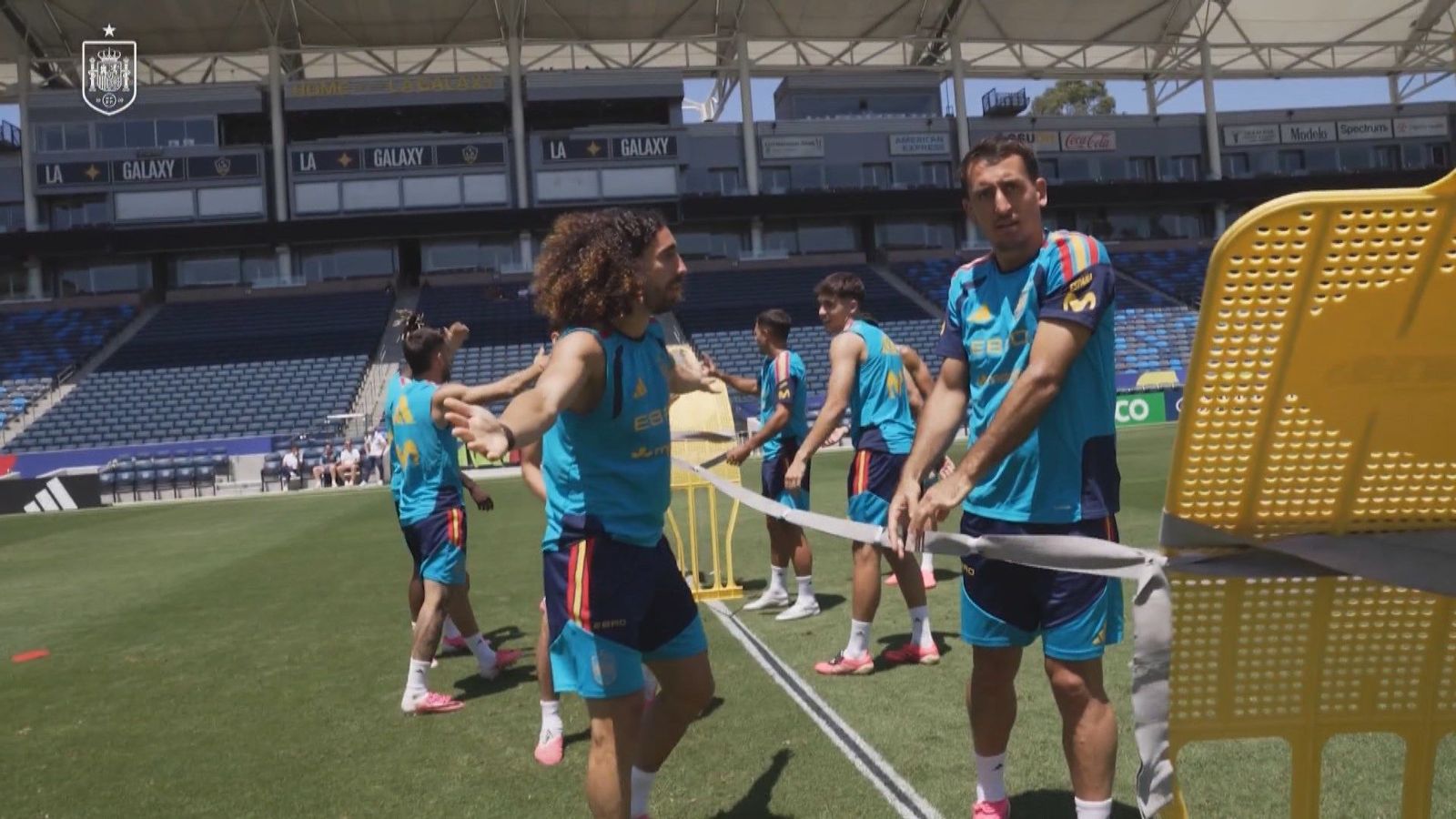 Una Selección española competitiva hasta en los entrenamientos
