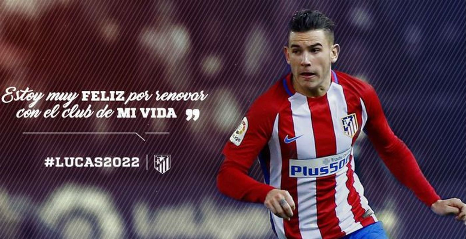Lucas Hernández, rojiblanco hasta 2022