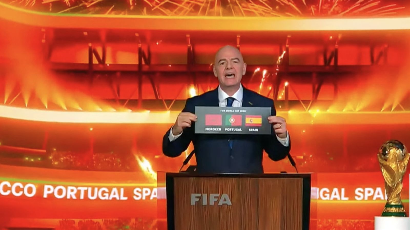 España, Marruecos y Portugal organizarán el Mundial 2030