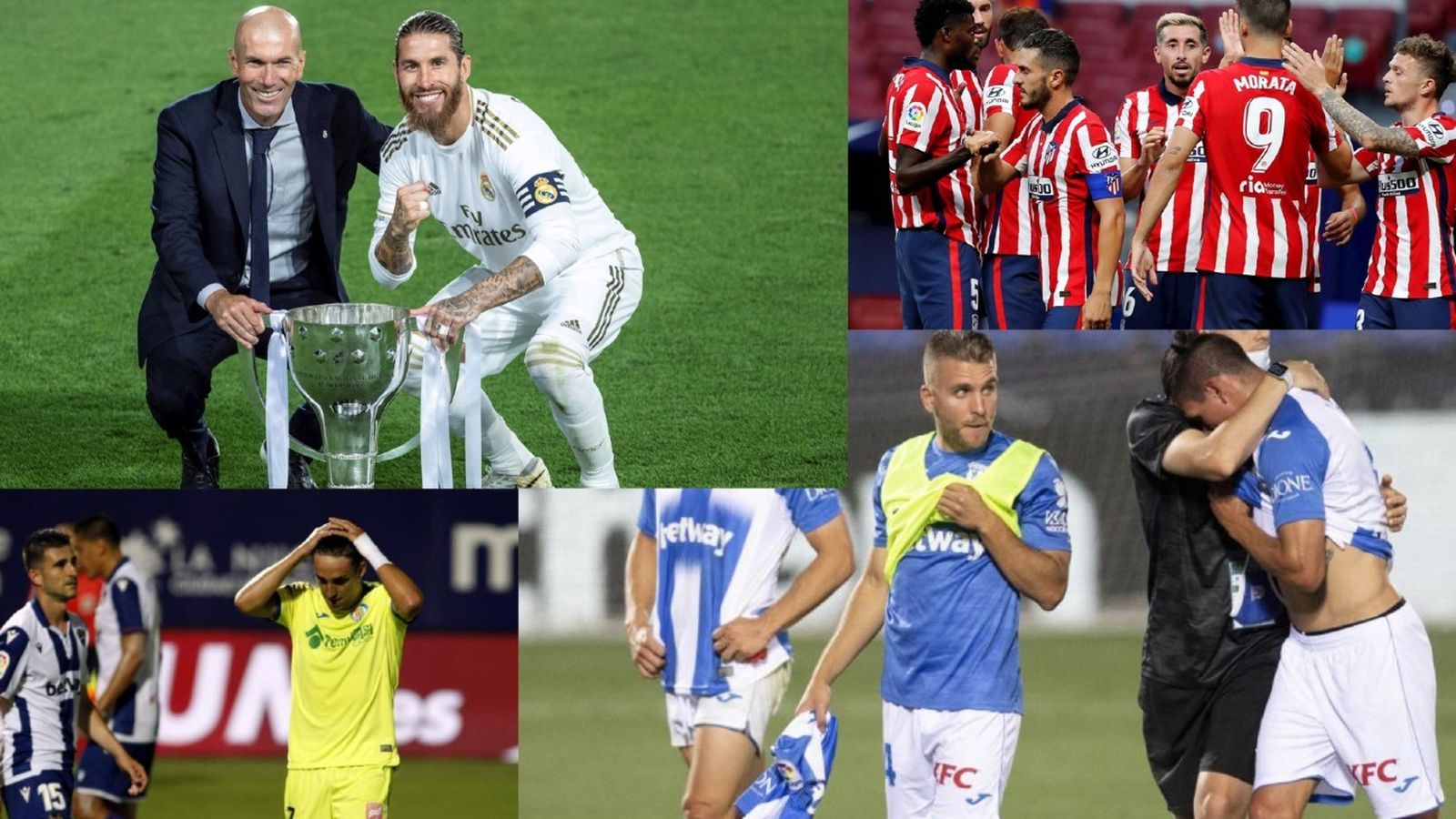 Real Madrid, Atlético de Madrid, Getafe y Leganés