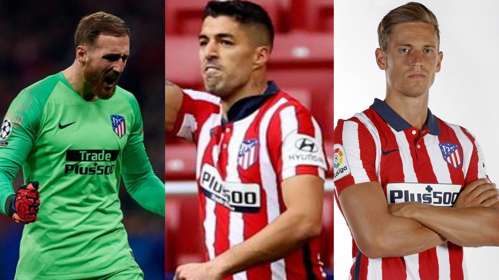 Oblak, Luis Suárez y Marcos Llorente
