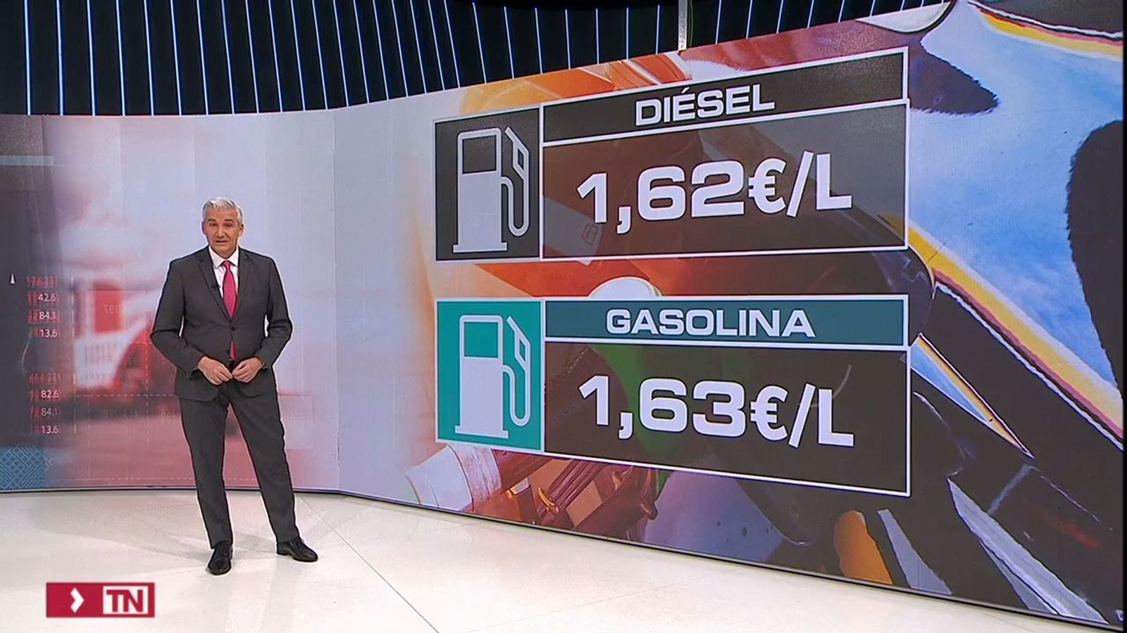 El diésel por debajo de la gasolina