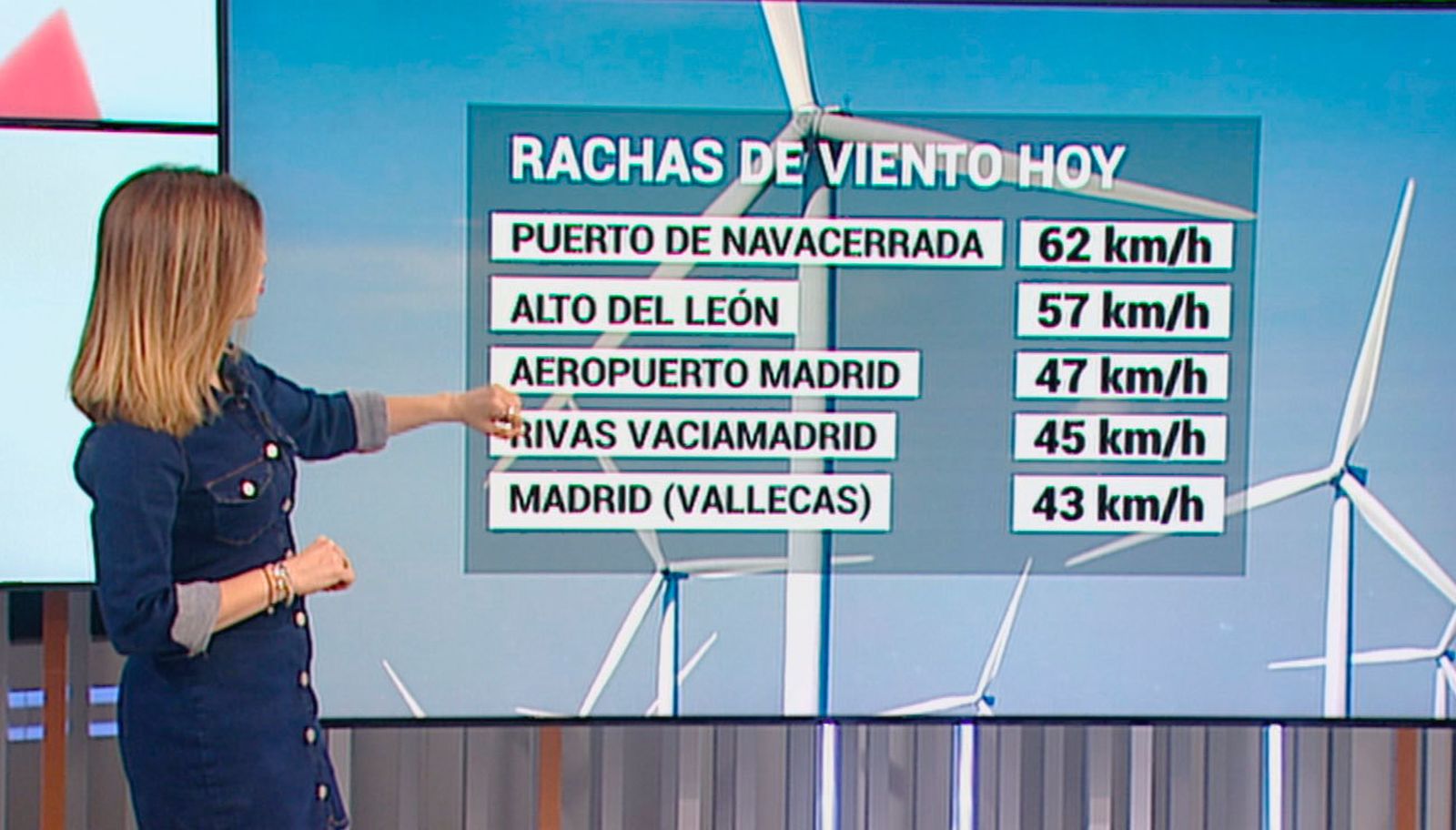 Aviso amarillo por fuertes vientos para este martes en la Sierra
