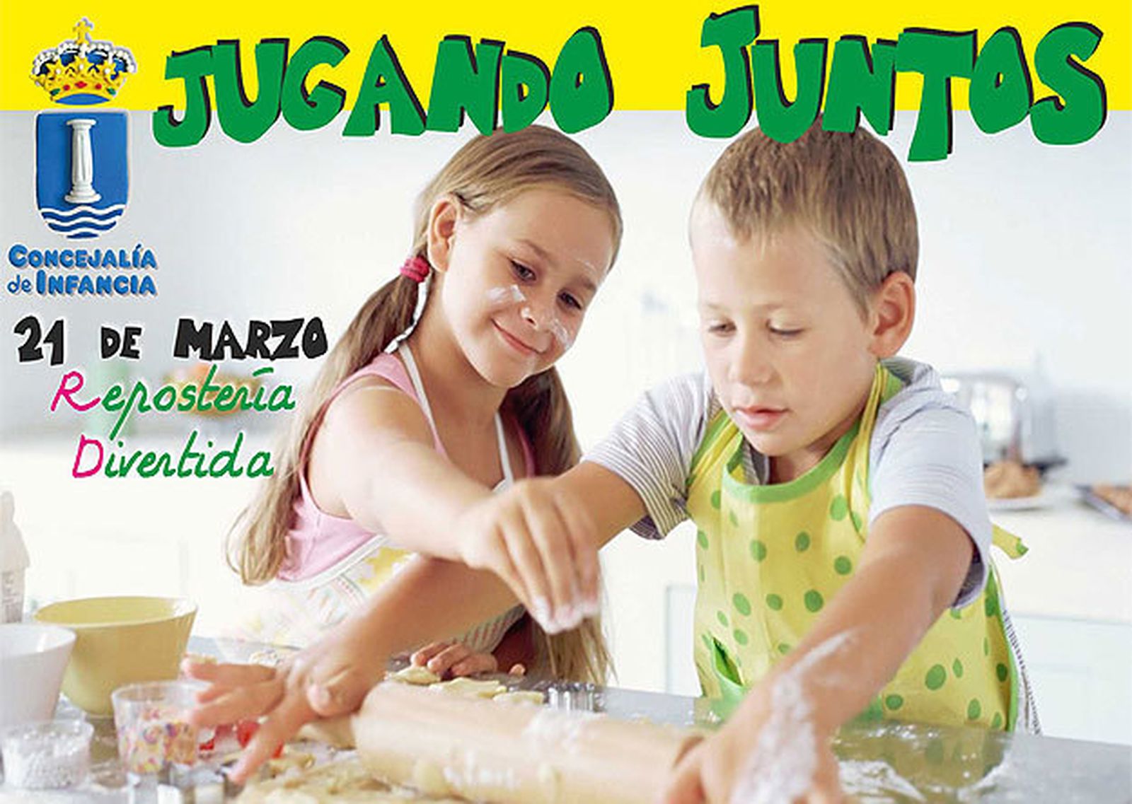 Cartel del taller 'Repostería Divertida'