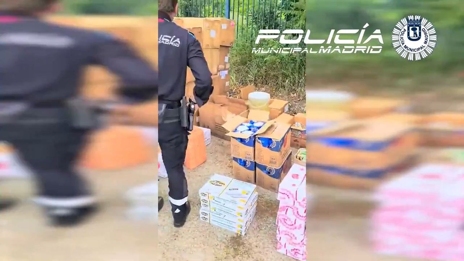 Policía Municipal de Madrid se incauta de alimentos en mal estado