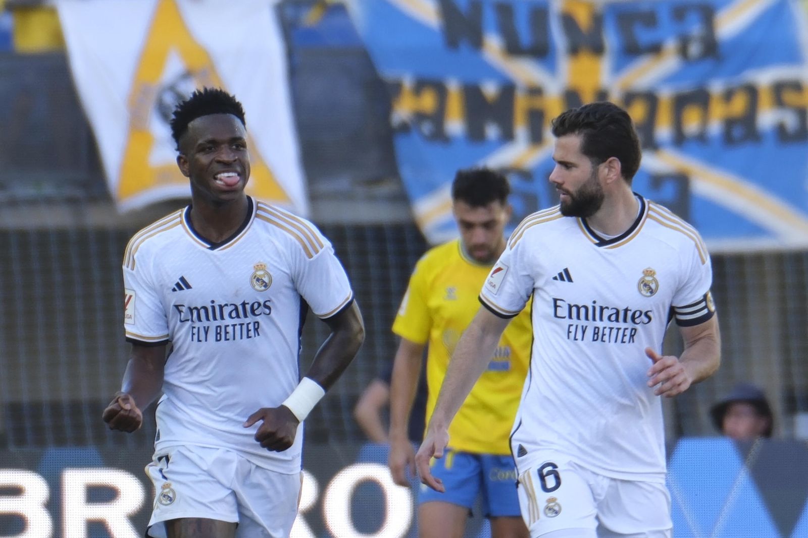 Vinicius celebra un gol ante Las Palmas