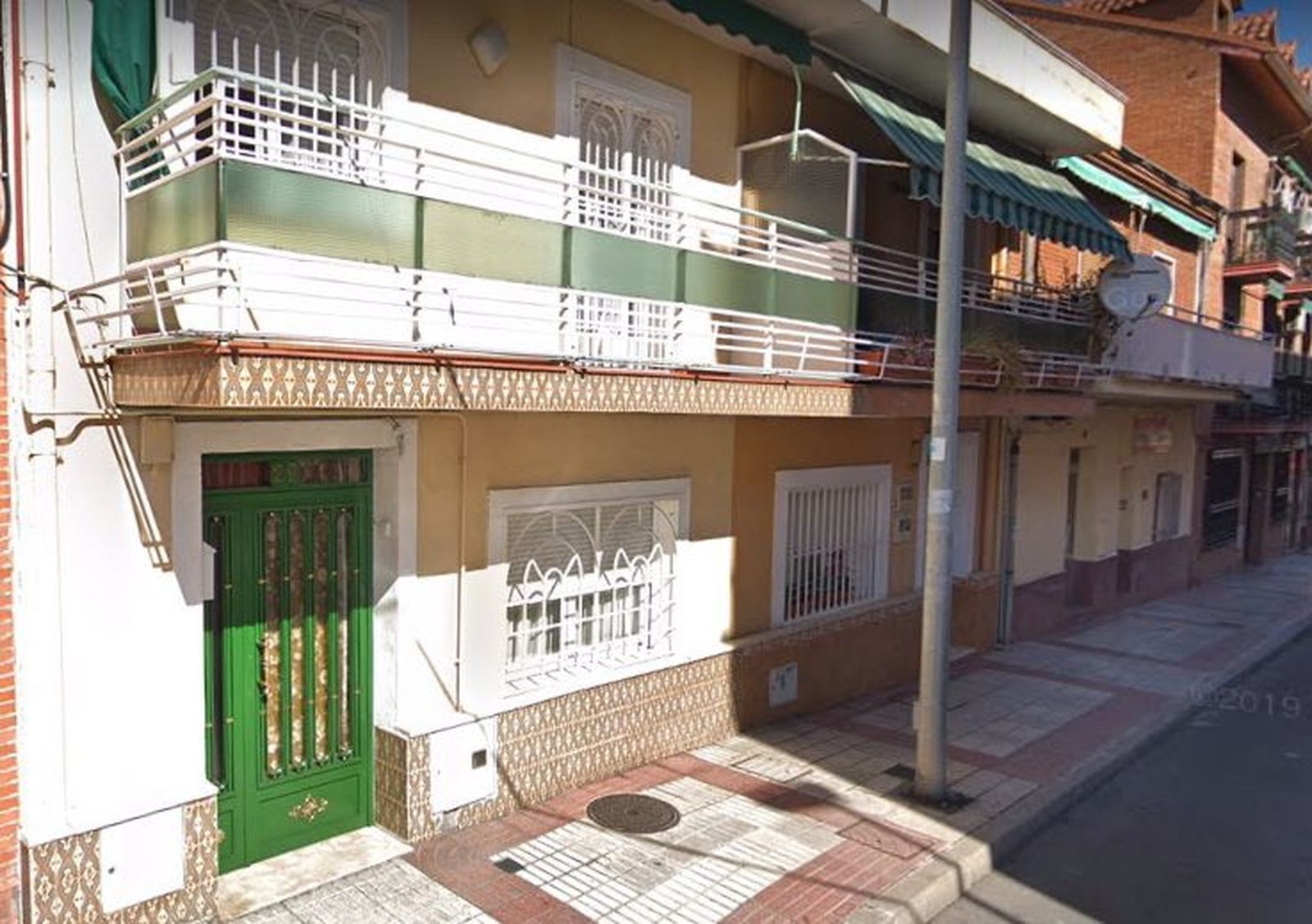 Viviendas afectadas en la calle de la Presa de San Fernando de Henares