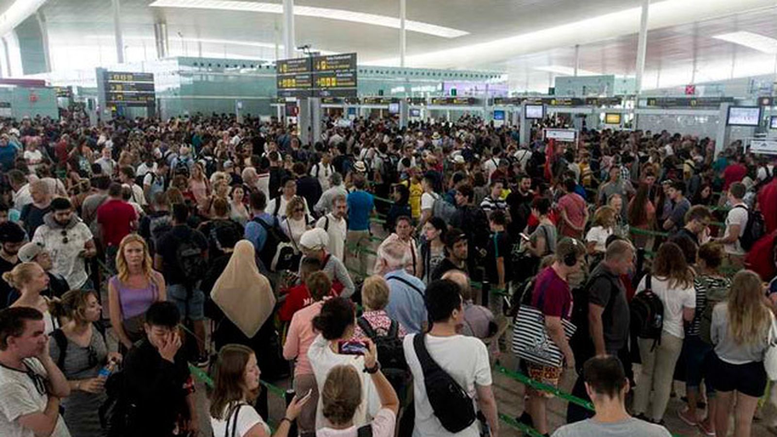 Colas en el aeropuerto