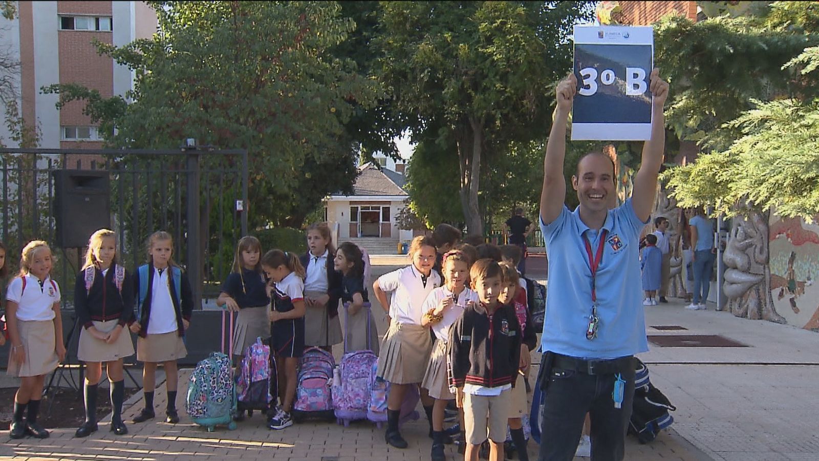 Vuelta al cole en un colegio privado de Madrid