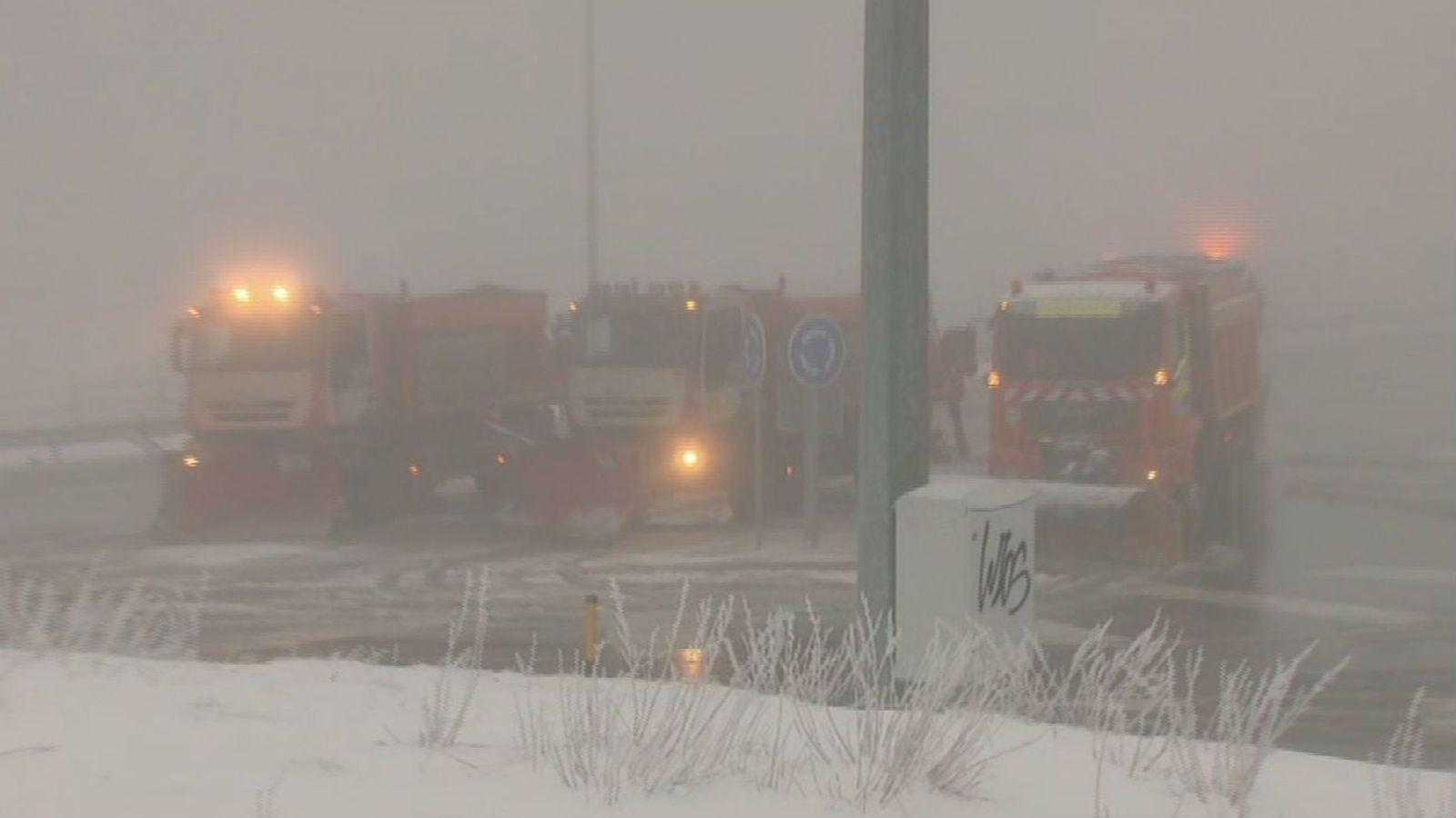 La nieve vuelve a cubrir de blanco Navacerrada
