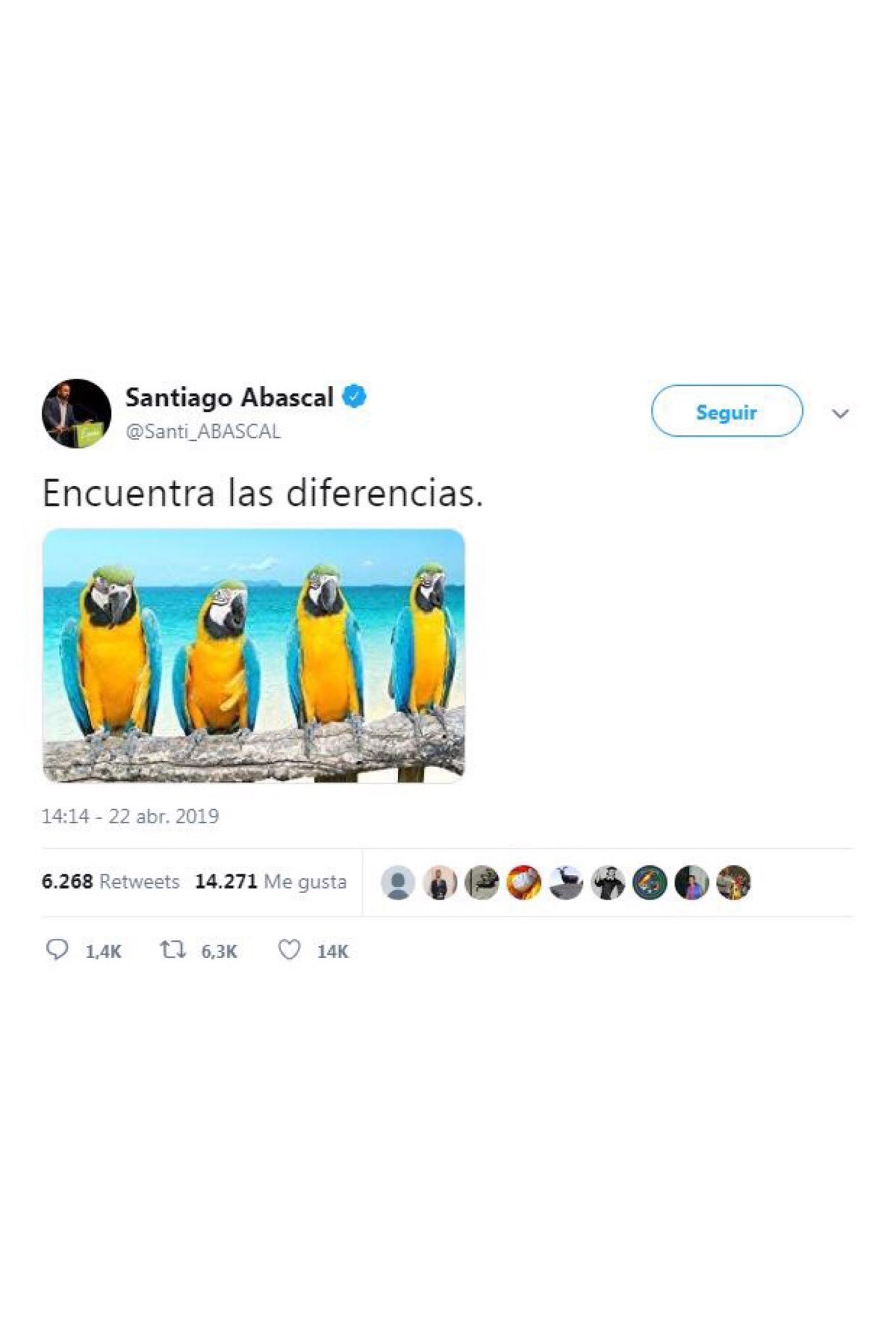 Abascal también quiso sumarse a la creación de memes