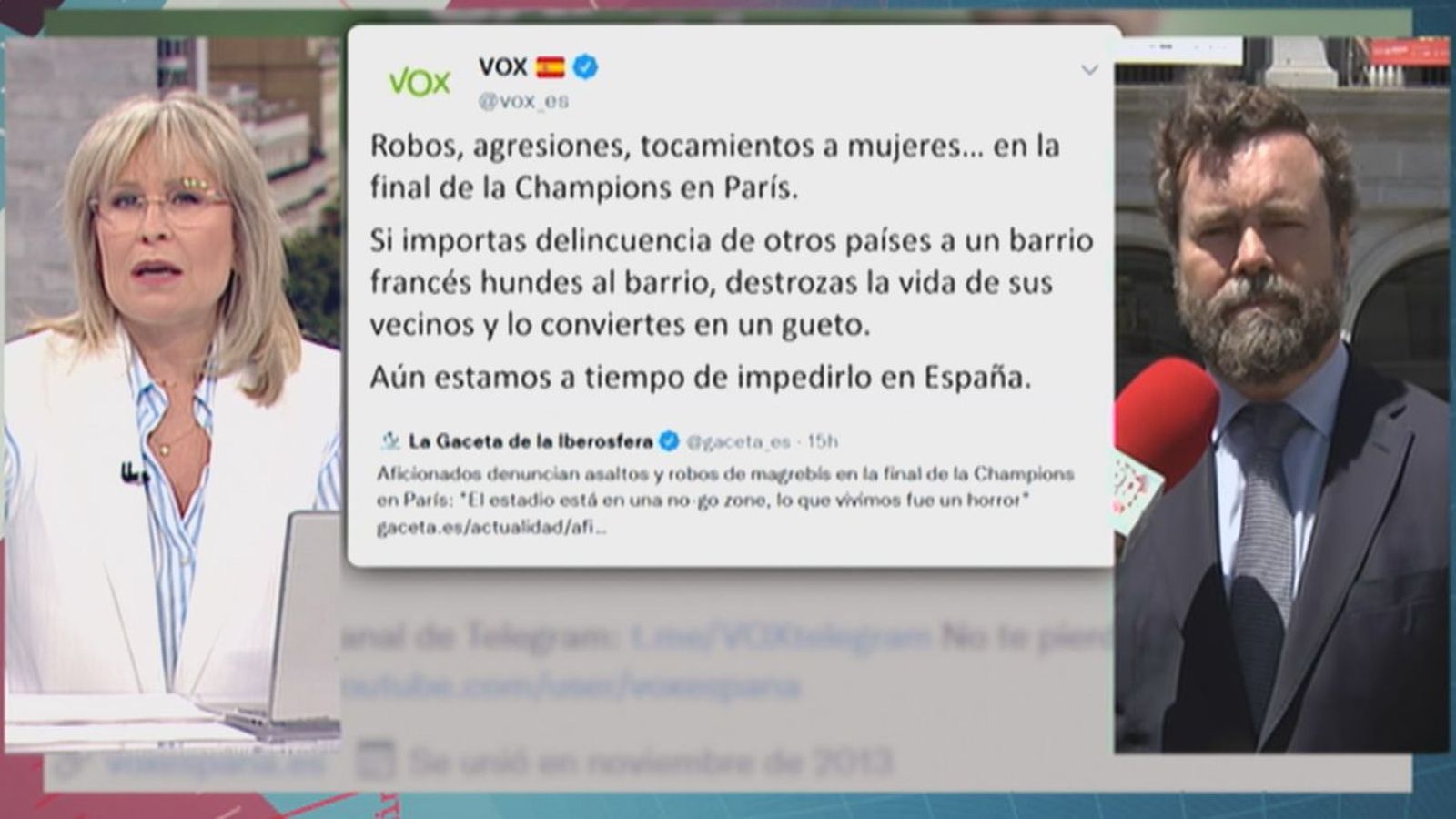 Vox denuncia la violencia en París: "Si importas delincuencia de otros países, hundes al barrio"