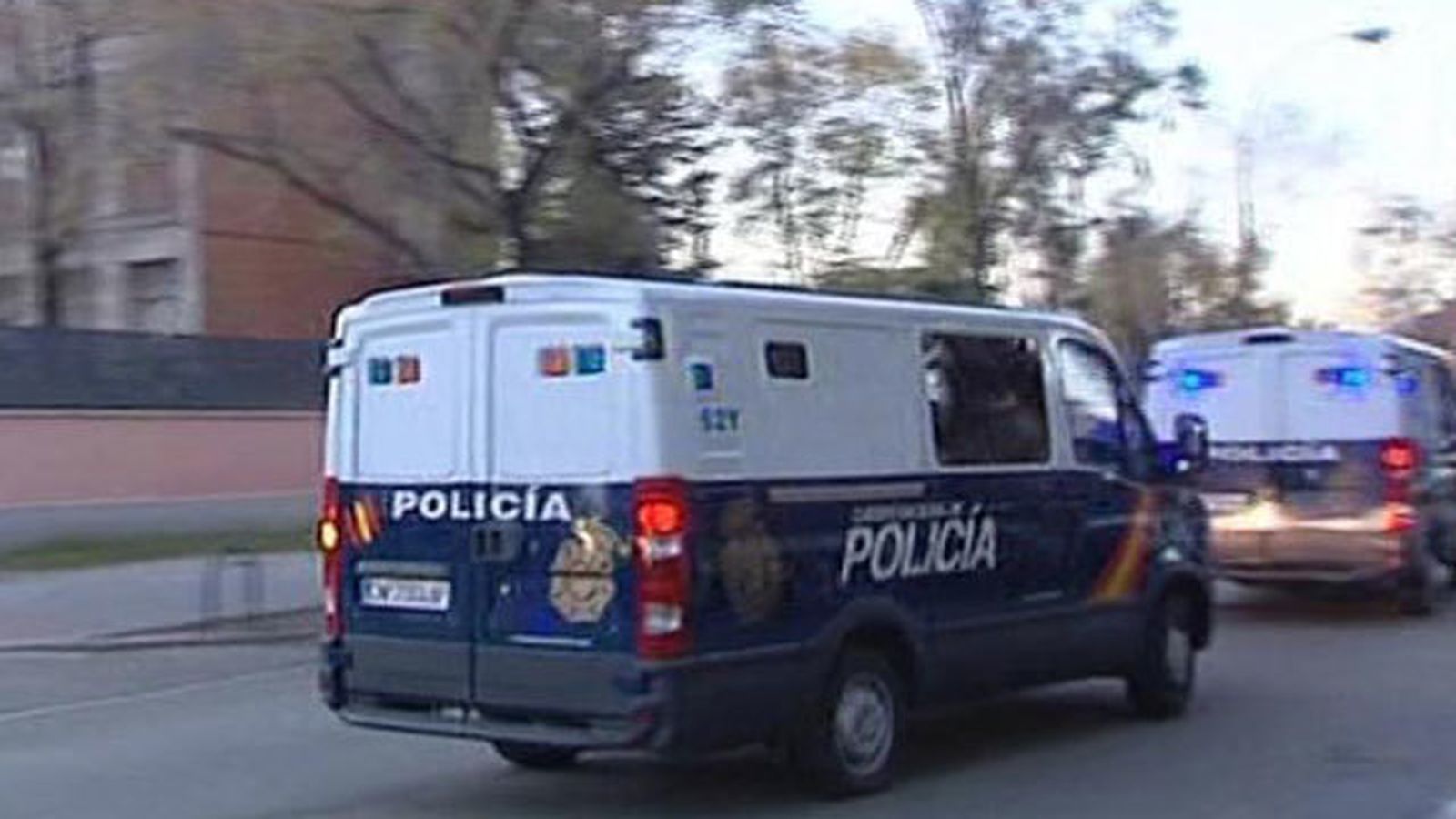 Furgones de la policía
