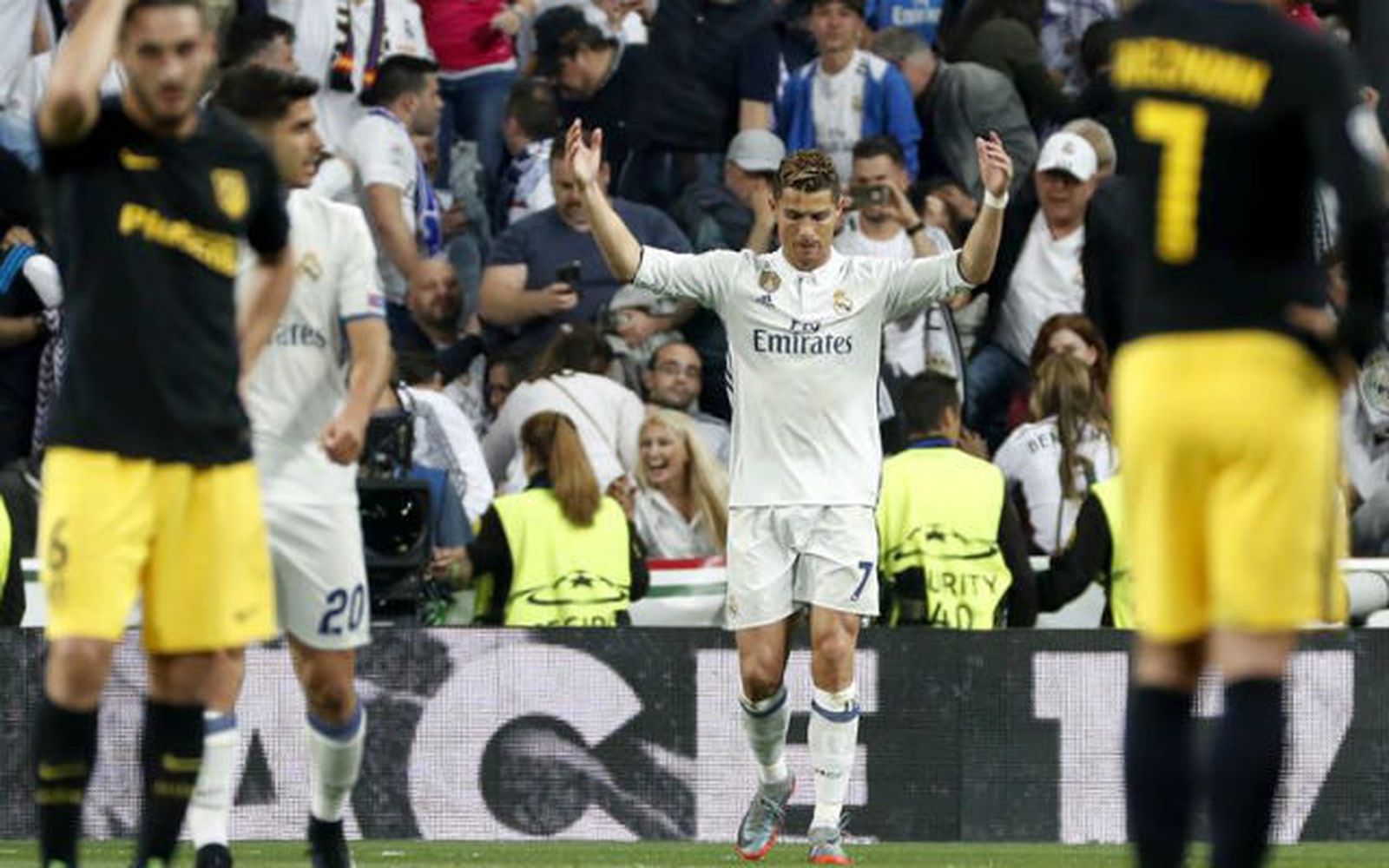 Cristiano Ronaldo ante el At. Madrid