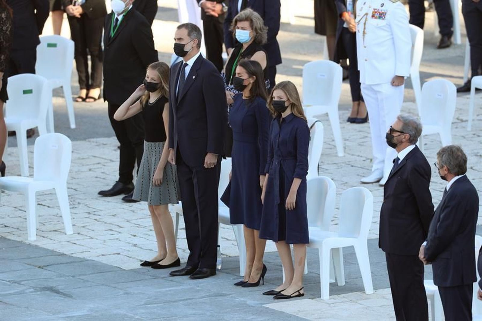 El himno de España abrió el Homenaje de Estado a las víctimas de la Covid-19