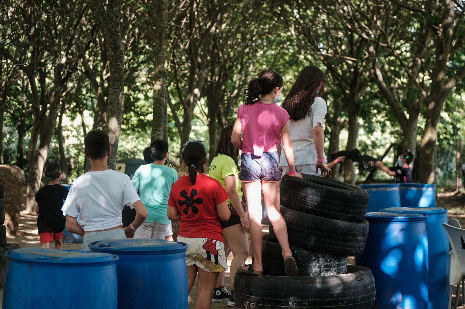 Participantes en un campamento de verano