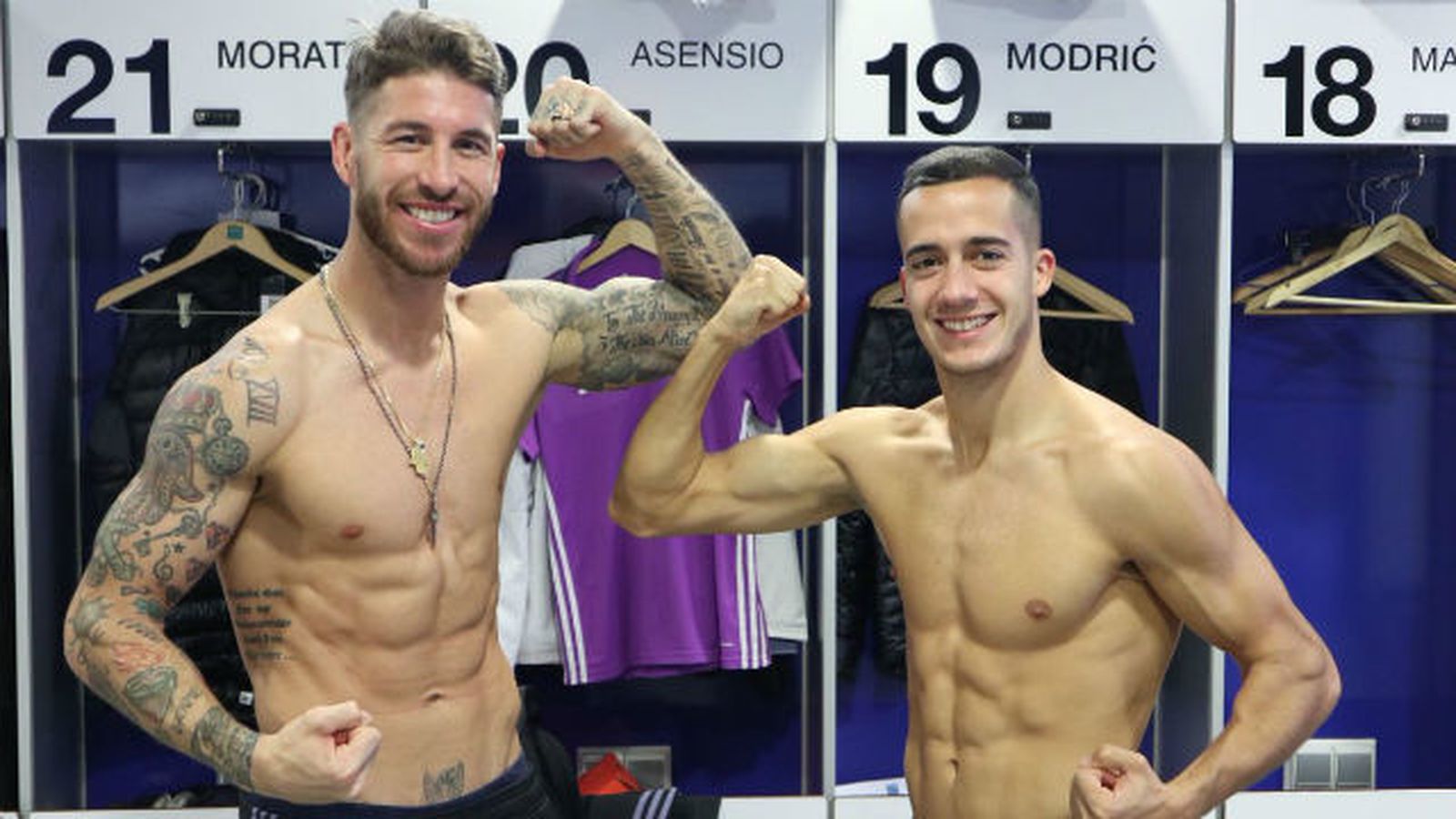 Sergio Ramos y Lucas Vázquez