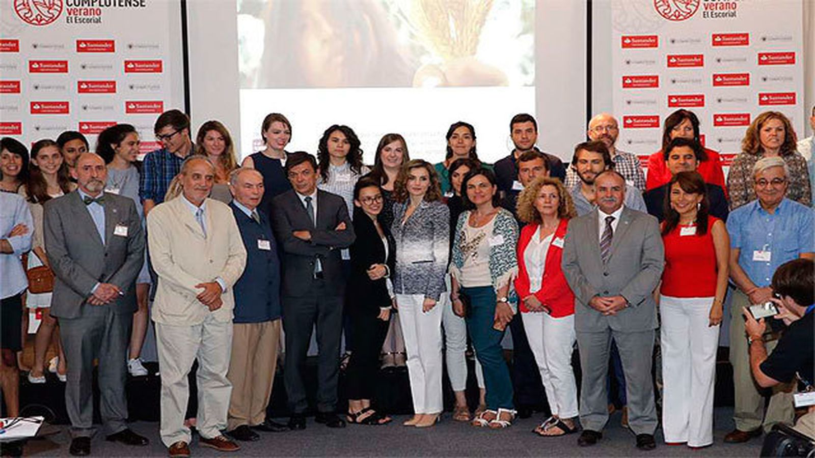 La reina Letizia en lso cursos de El Escorial
