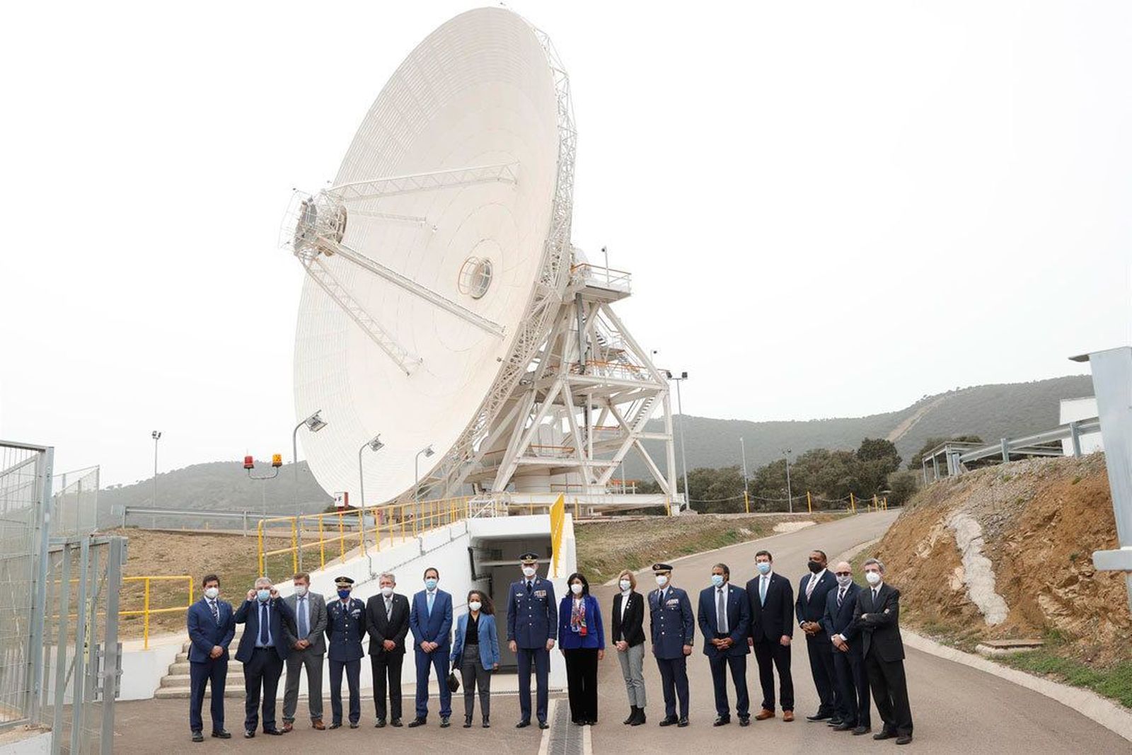 El rey inaugura la nueva antena de la NASA en Robledo de Chavela