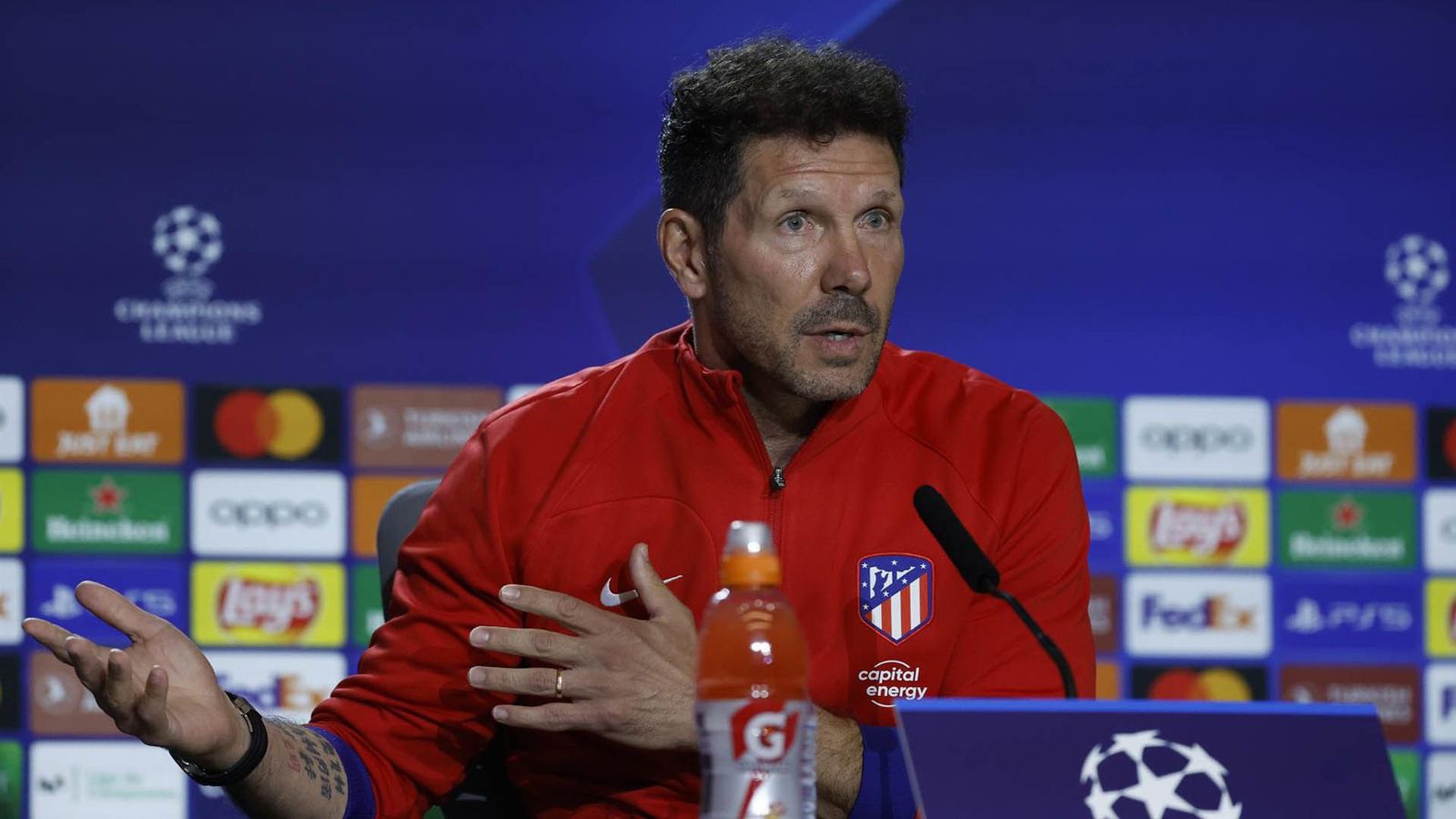 Simeone: "Necesitamos dar el máximo para ganar al Brujas"