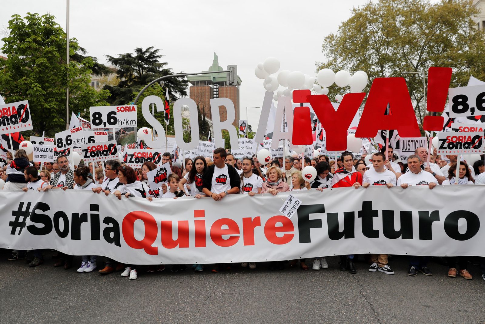 La España Vaciada se manifiesta en Madrid