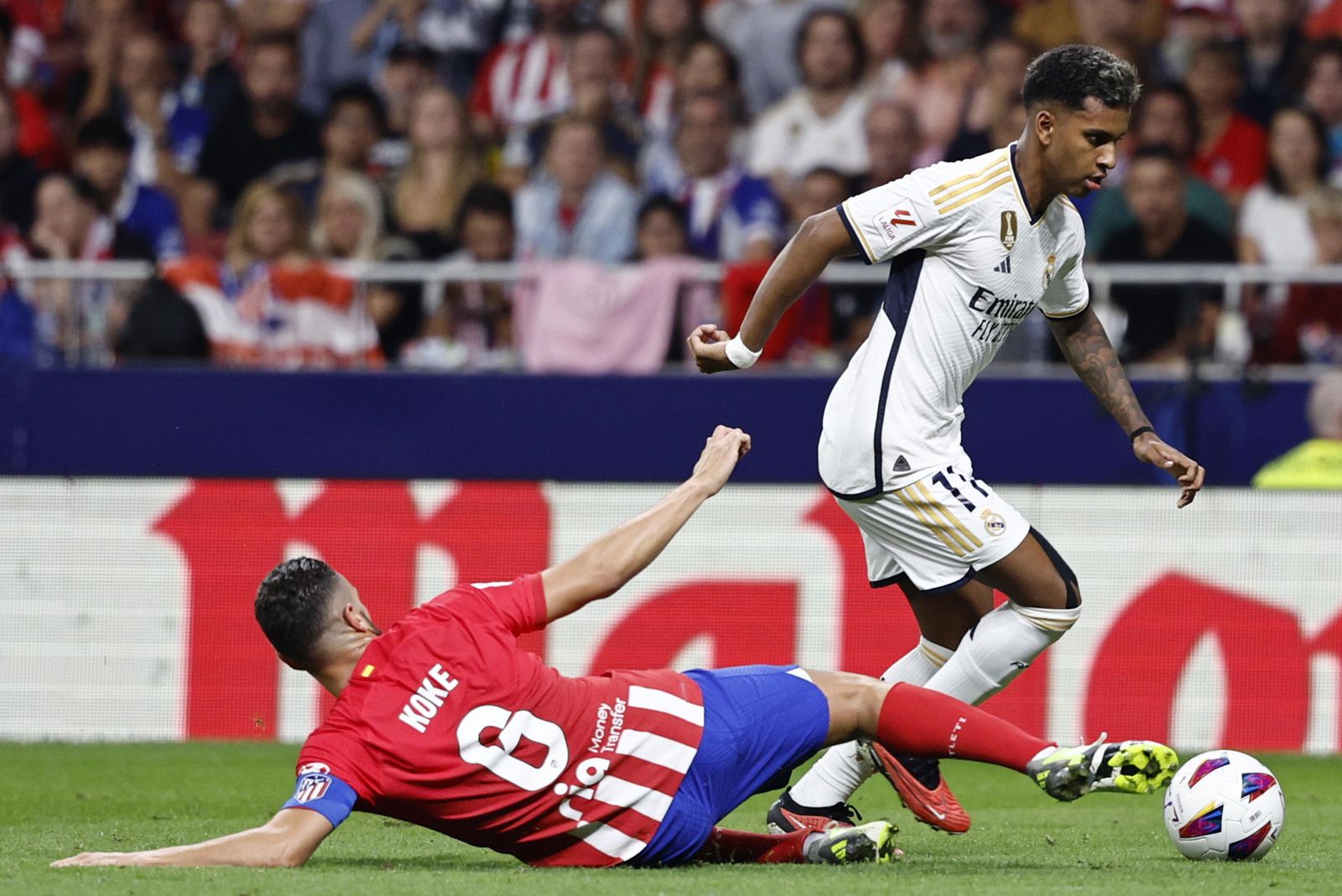 Rodygo ante el Atlético de Madrid