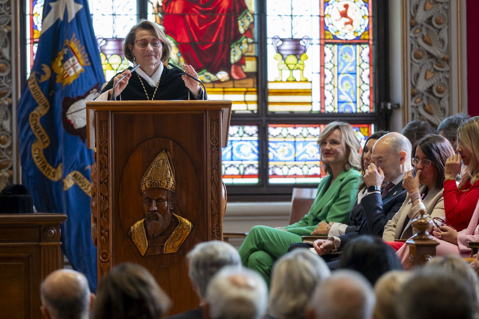 Eva Alcón en el Acto de Apertura del Curso Universitario 2024-2025