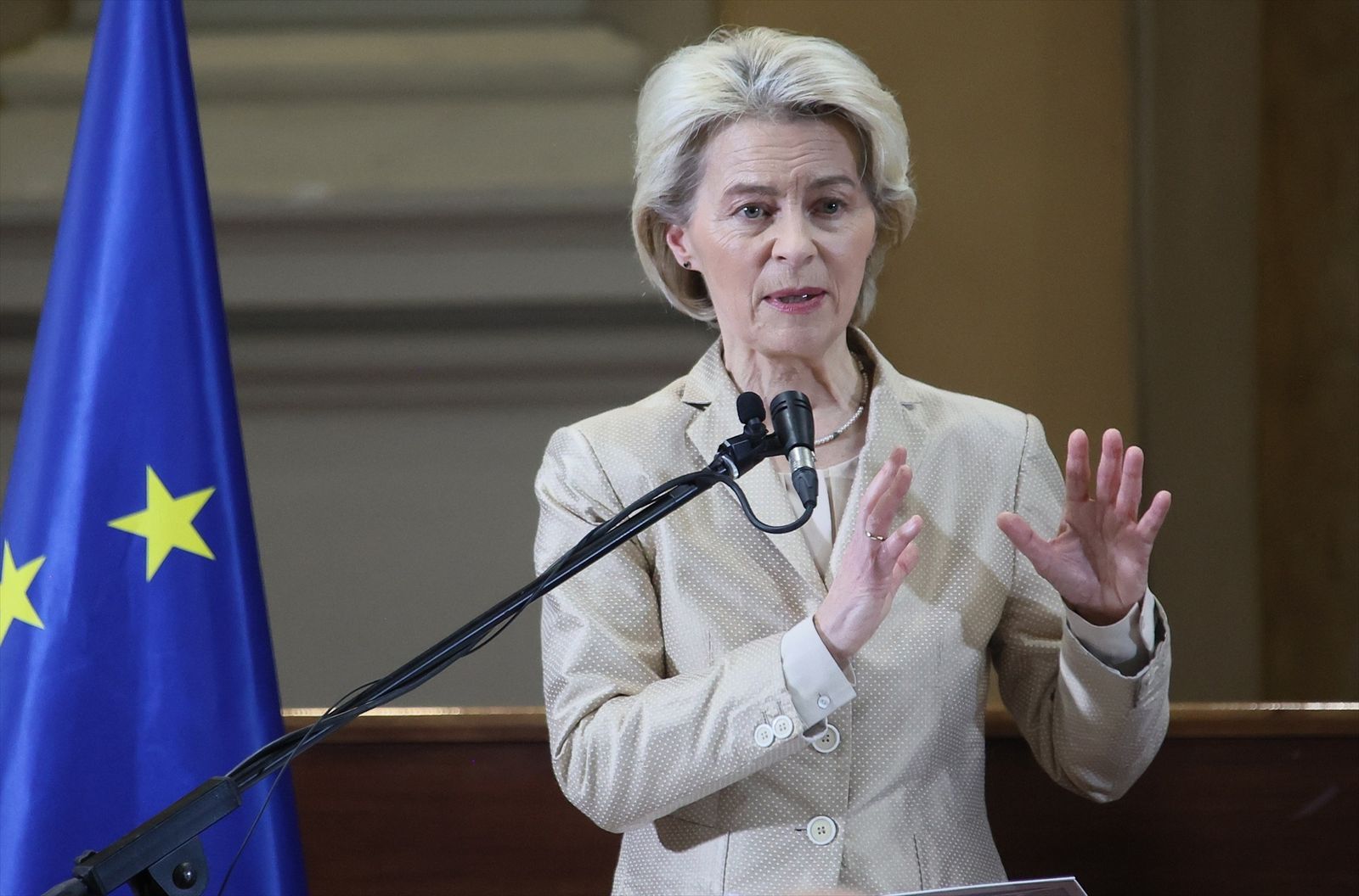La presidenta de la Comisión Europea, Ursula von der Leyen