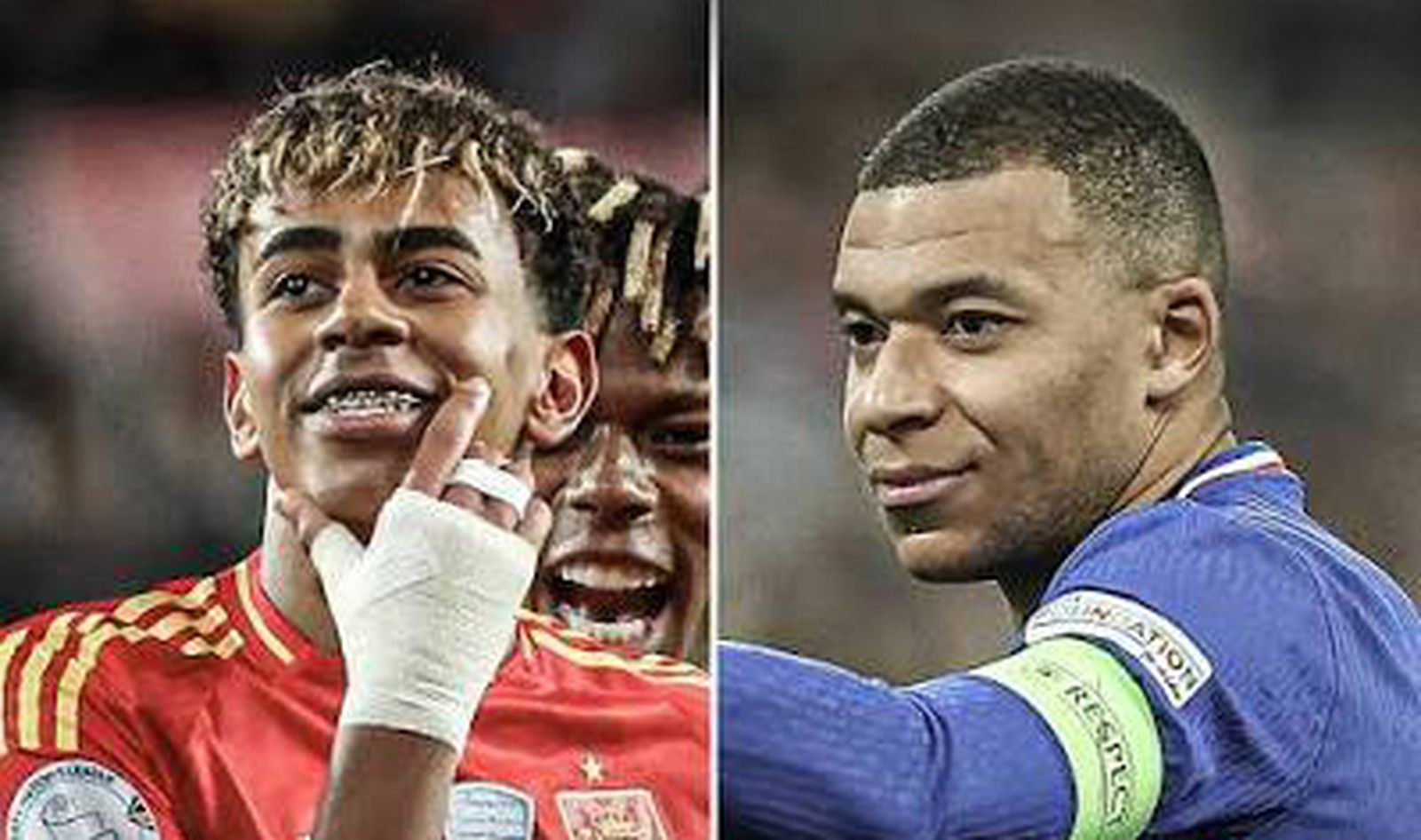 Lamine Yamal y Mbappé