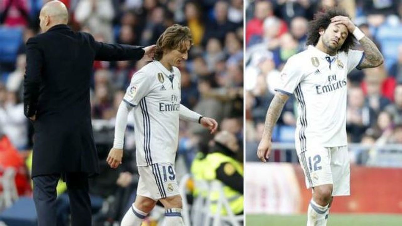 Modric, diez días de baja; Marcelo, un mes