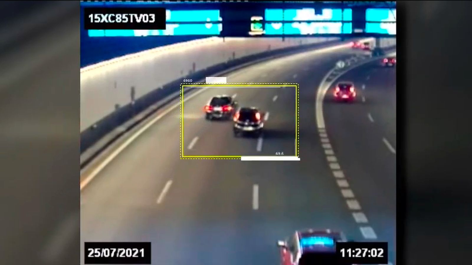 Imágenes del pique mortal en la M-30