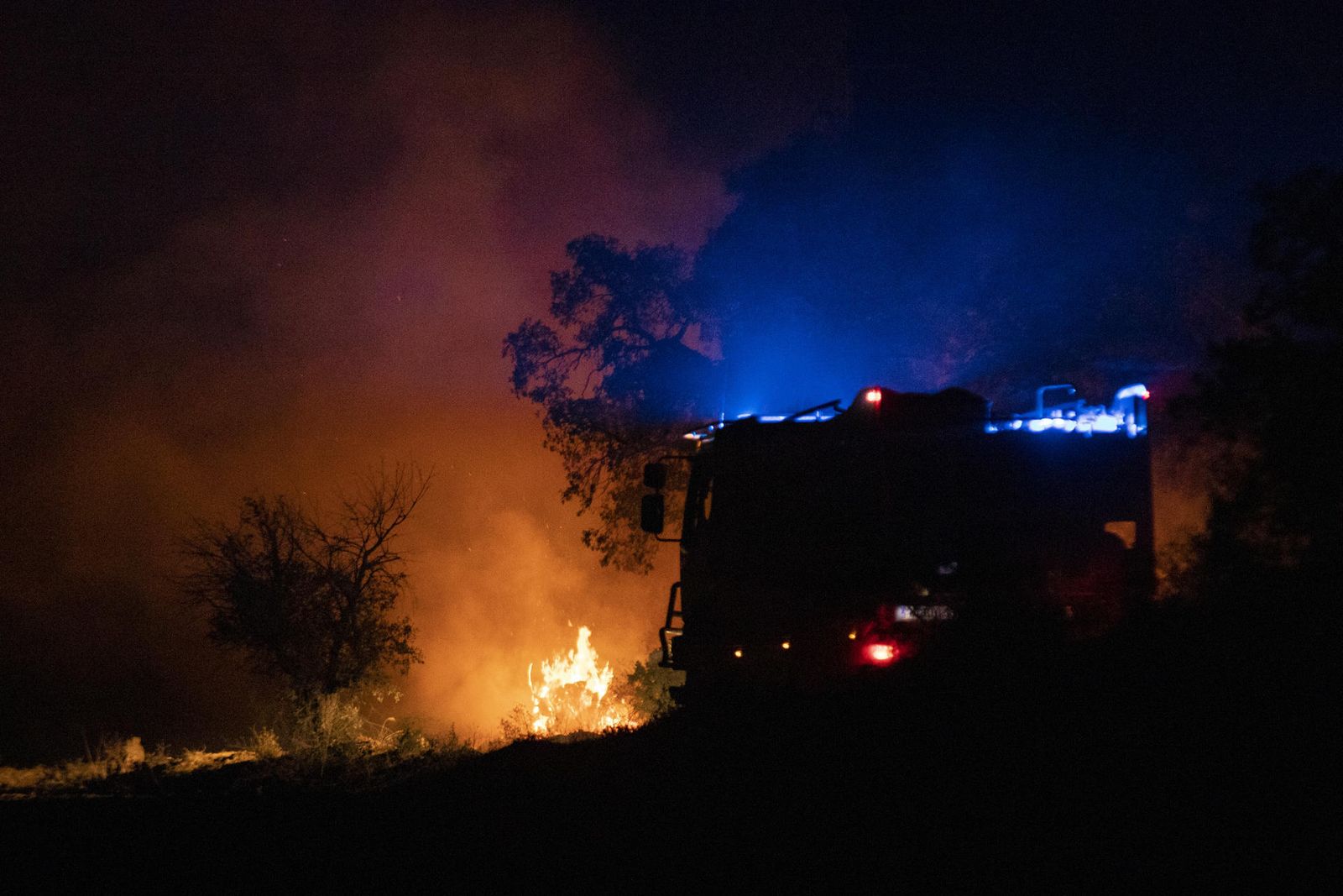 Incendio en  Bonares (Huelva)
