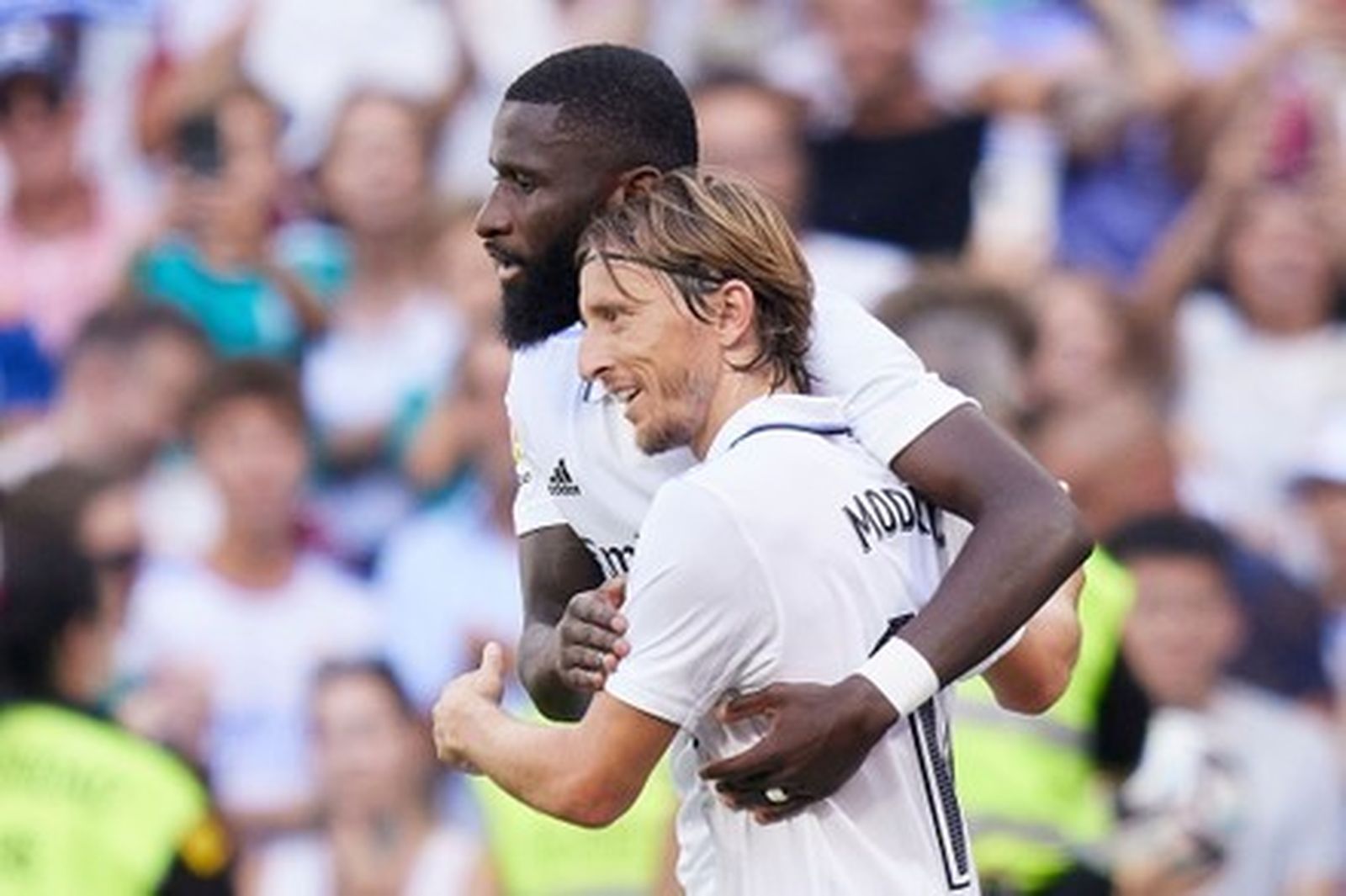 Rüdiger y Modric
