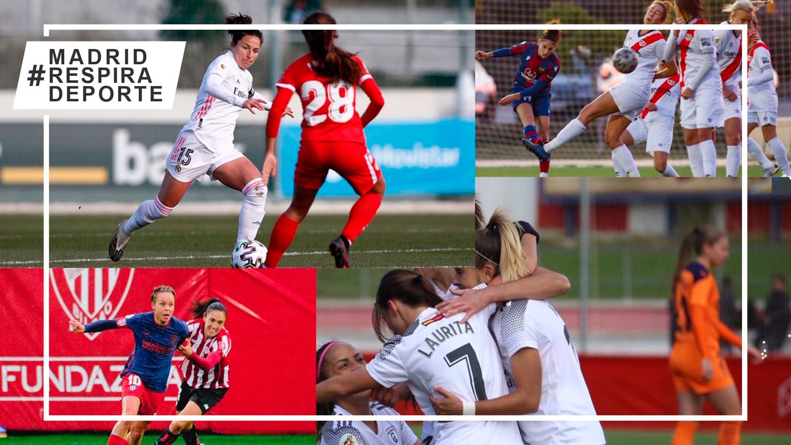 Atletico Madrid, Real Madrid y Madrid CFF, Rayo Vallecano