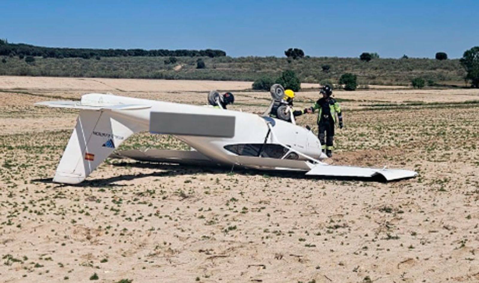 Una avioneta se estrella en Alcorcón