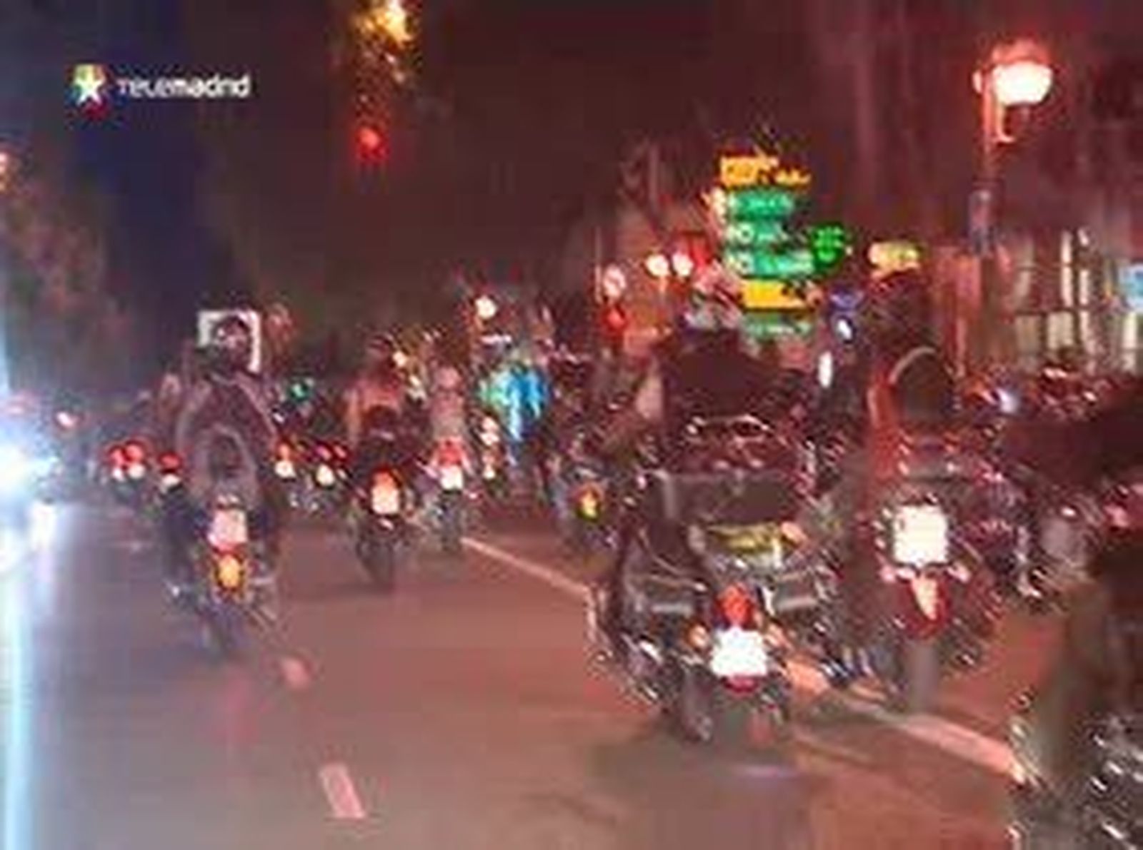 La noche en moto