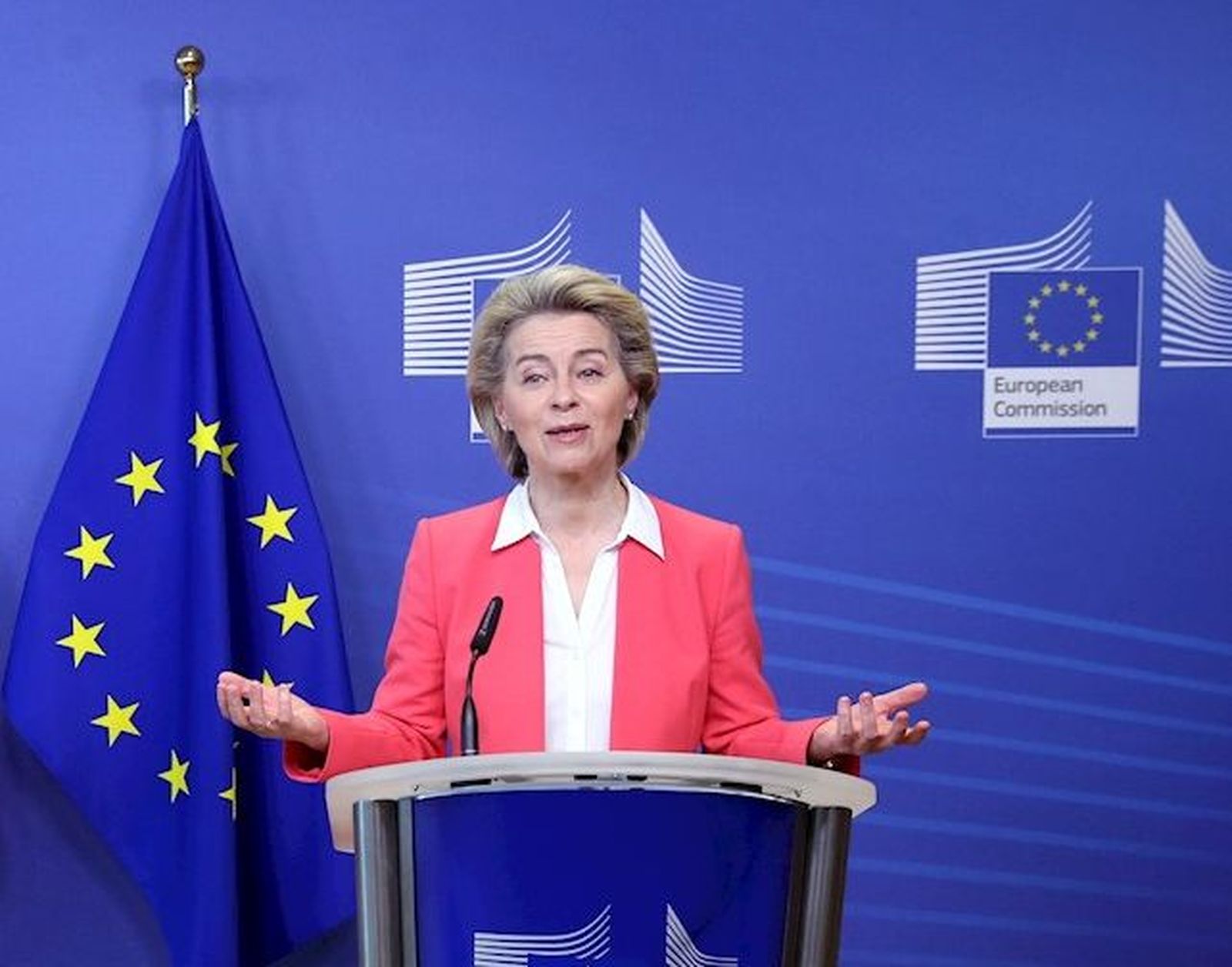 La presidenta de la Comisión Europea, Ursula von der Leyen