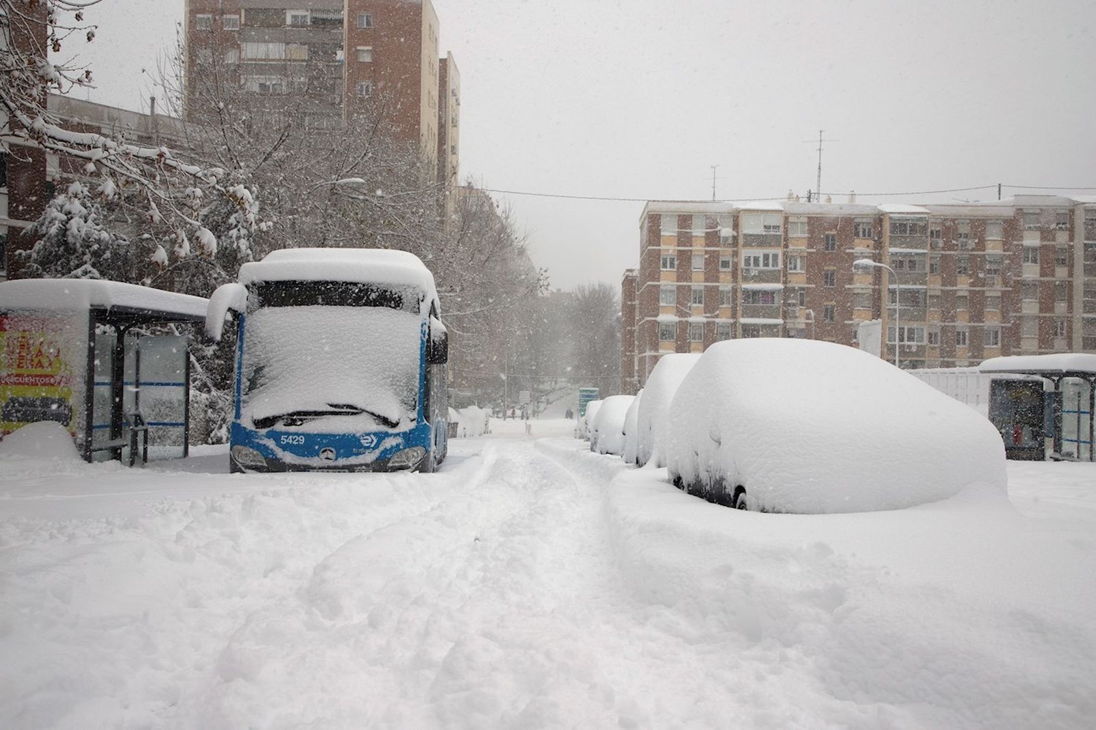 Autobuses interurbanos suspendidos