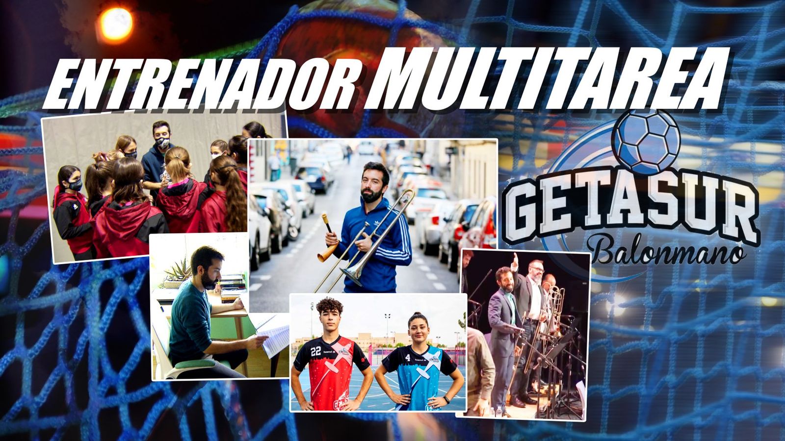 La multivida de Jorge como entrenador de balonmano, poeta, músico y periodista
