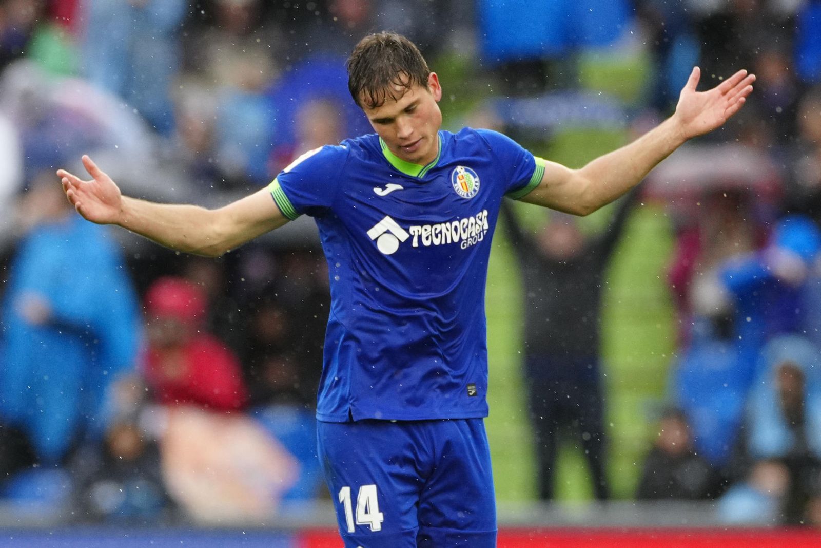 El delantero del Getafe Juan Latasa