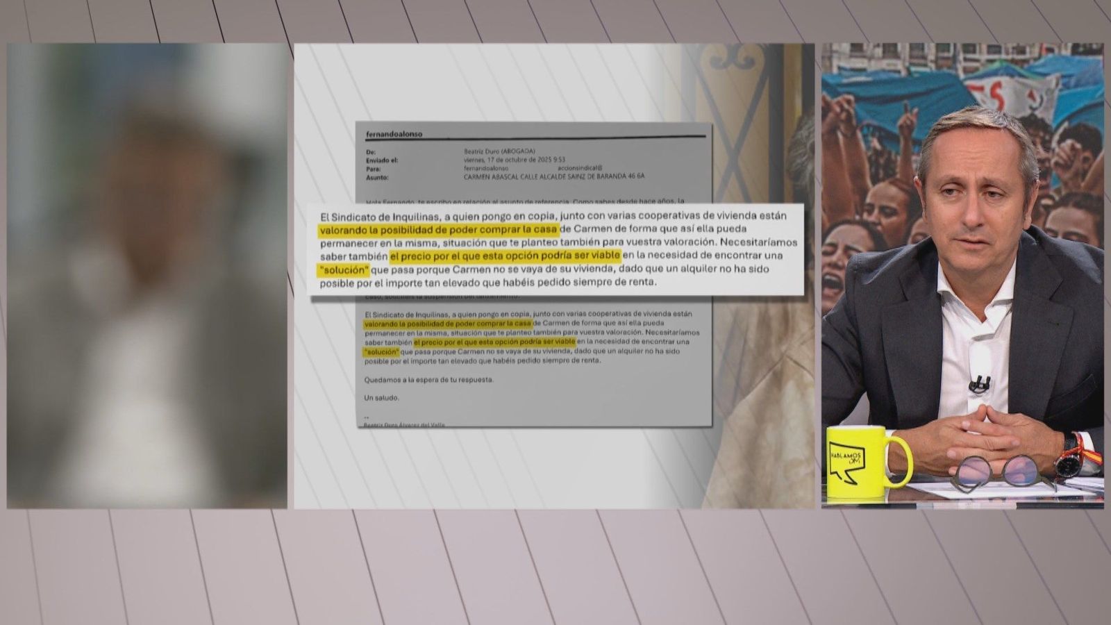 El gestor de Urbagestión: "Nos dijeron que pusiéramos precio a la casa de Mari Carmen"