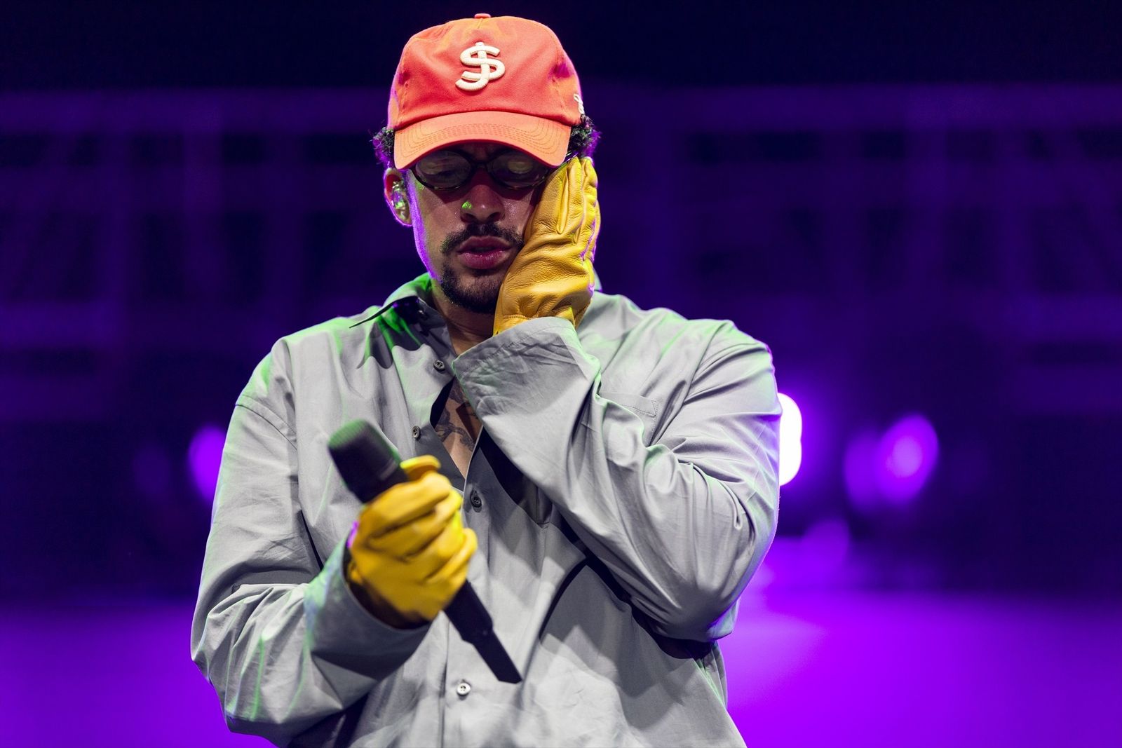 Bad Bunny en un concierto en Puerto Rico