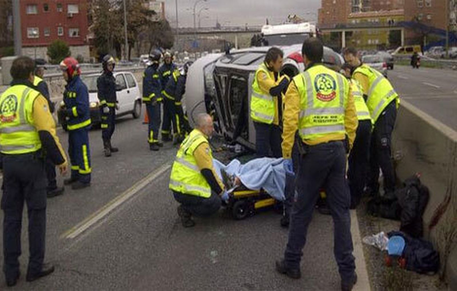 Vuelco en Santa María de la Cabeza
