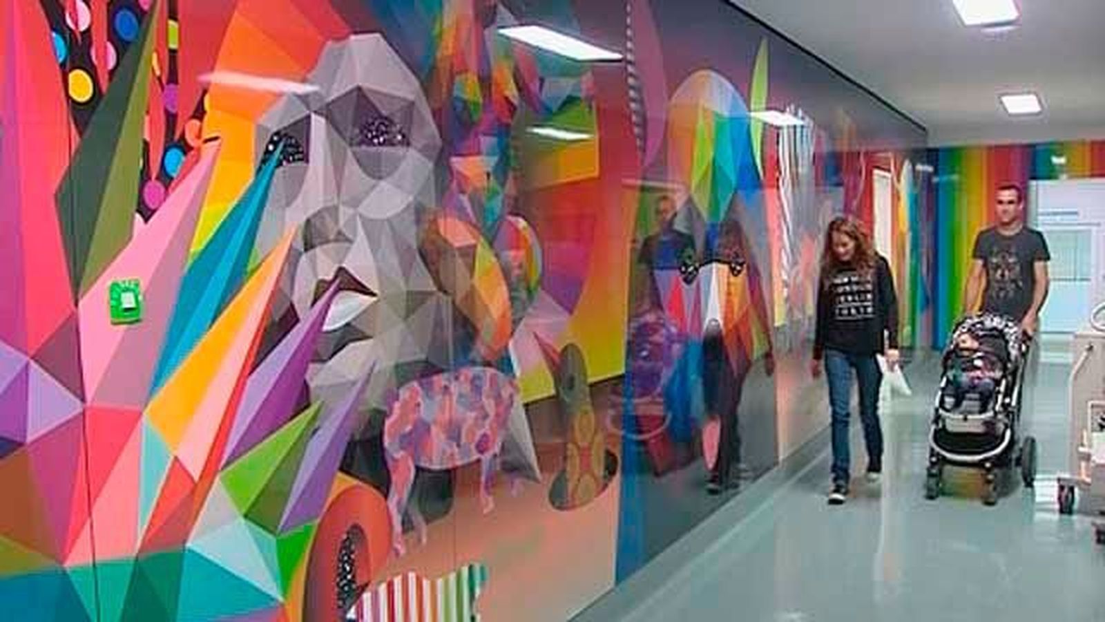 La UCI Pediátrica del hospital Clínico se llena de color