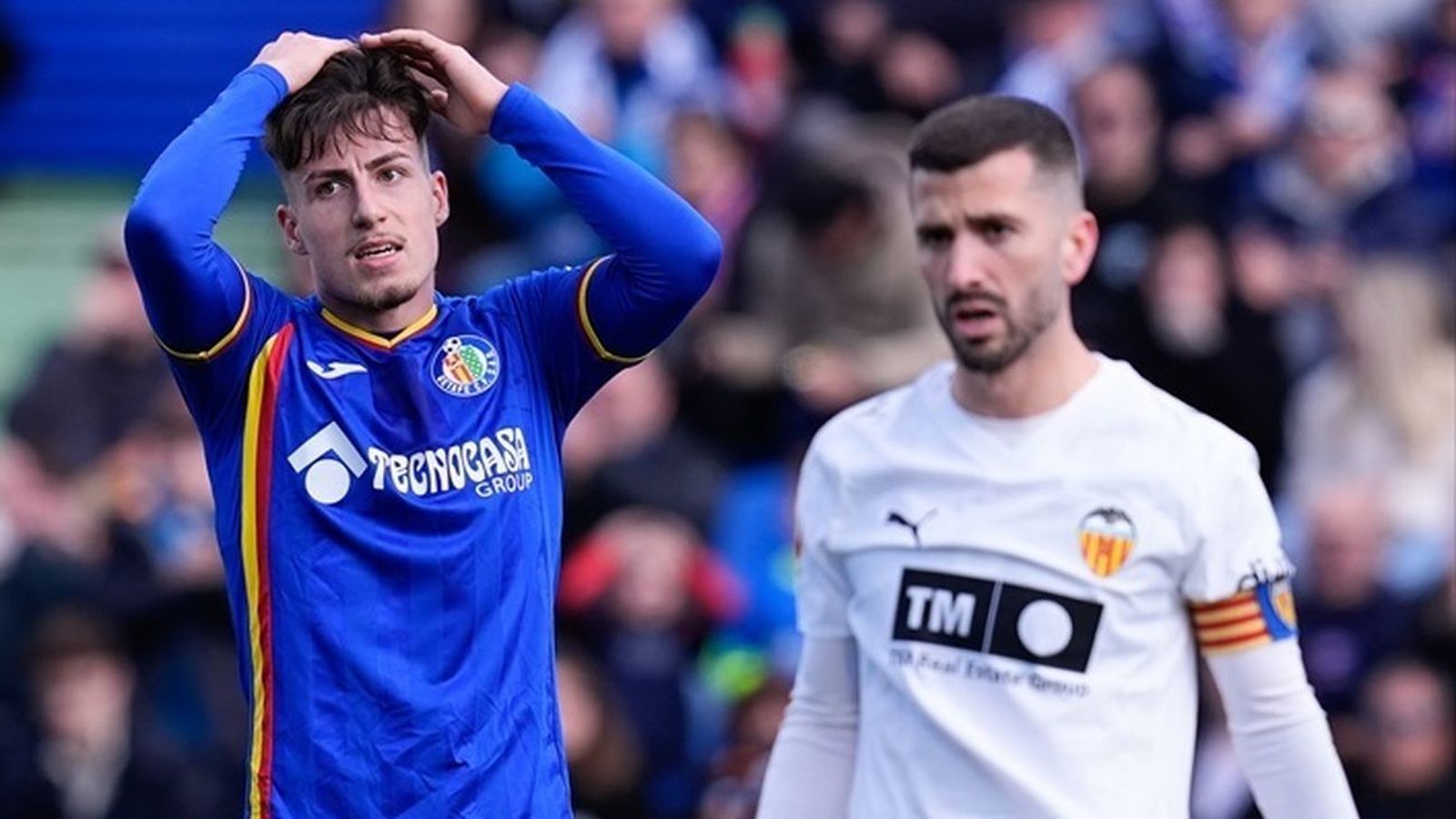 Adrián Liso se lamenta ante Gayá