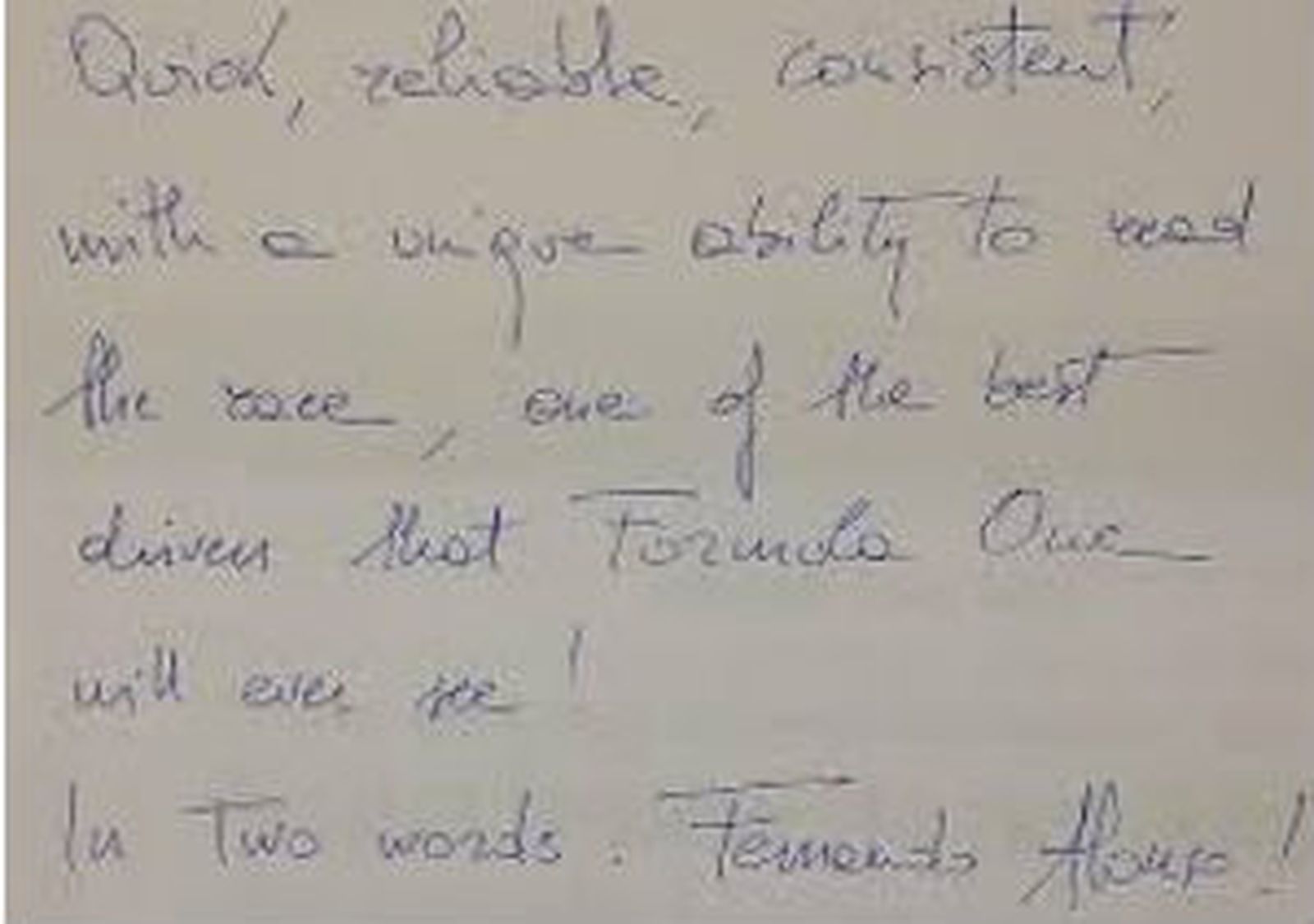 Carta de Domenicali a Alonso