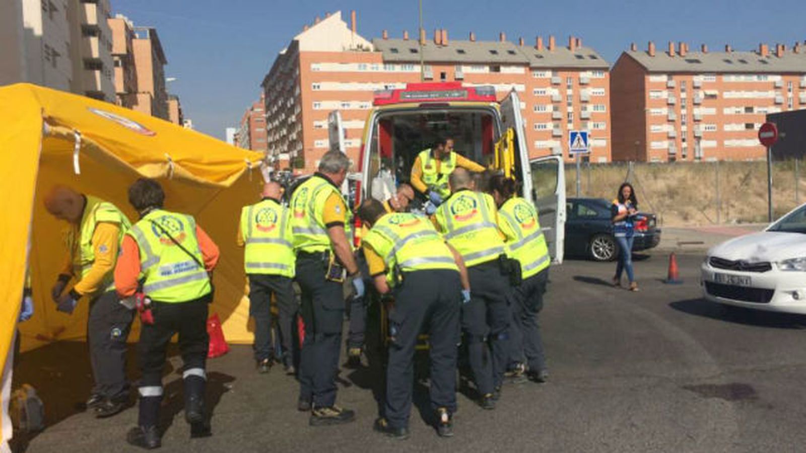 Actuación de los servicios de Emergencias