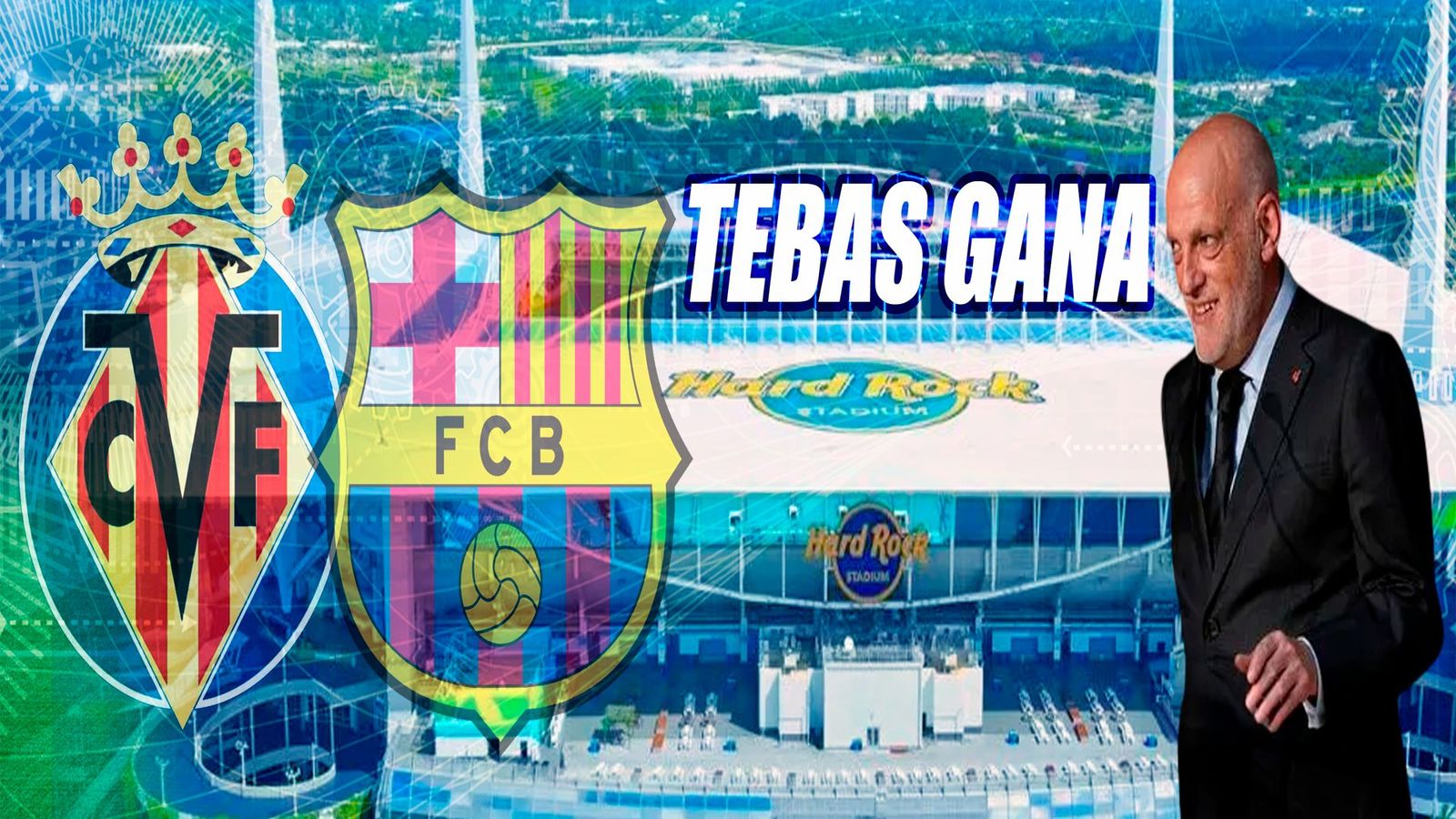 Tebas se se sale con la suya, LaLiga confirma que el Villarreal-Barcelona se jugará en Miami