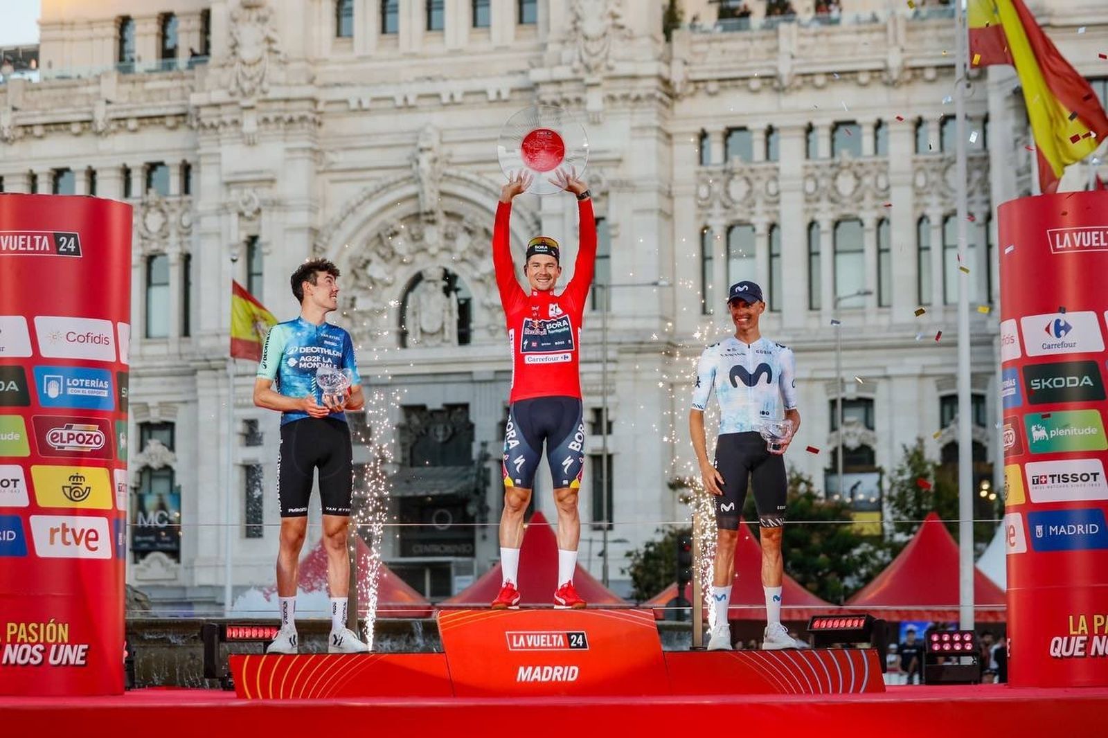 Podio de la Vuelta a España