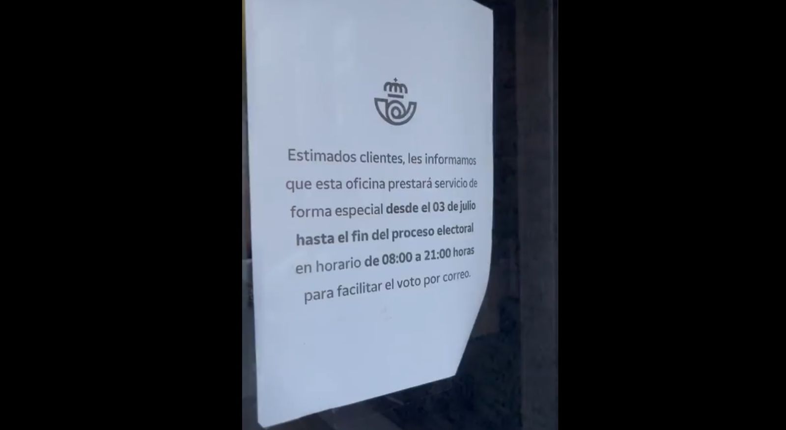 Malestar en Boadilla del Monte tras permanecer cerrada la oficina de correos para ejercitar el voto
